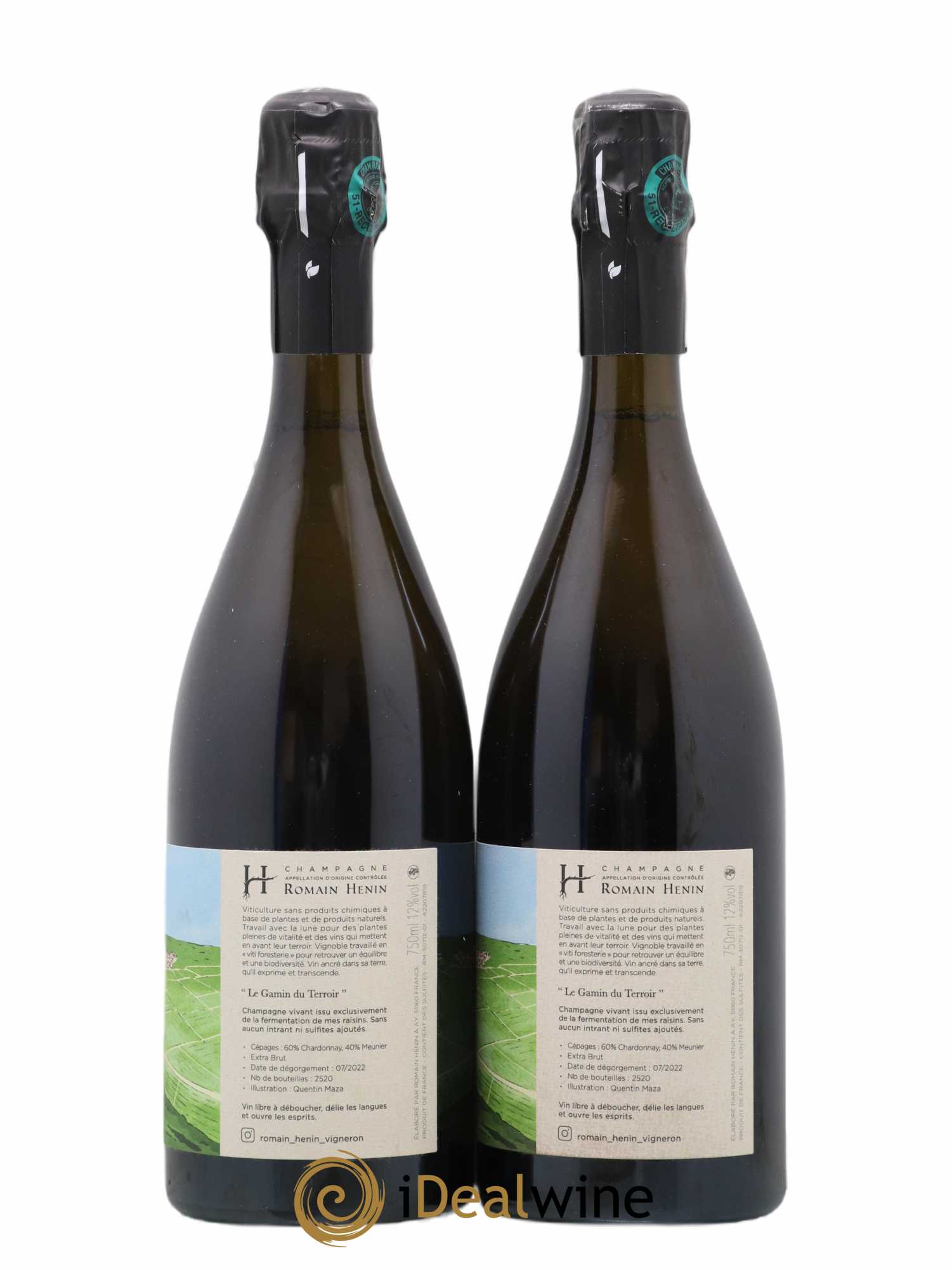 Gamin du Terroir Romain Henin - Lot of 2 bottles - 1