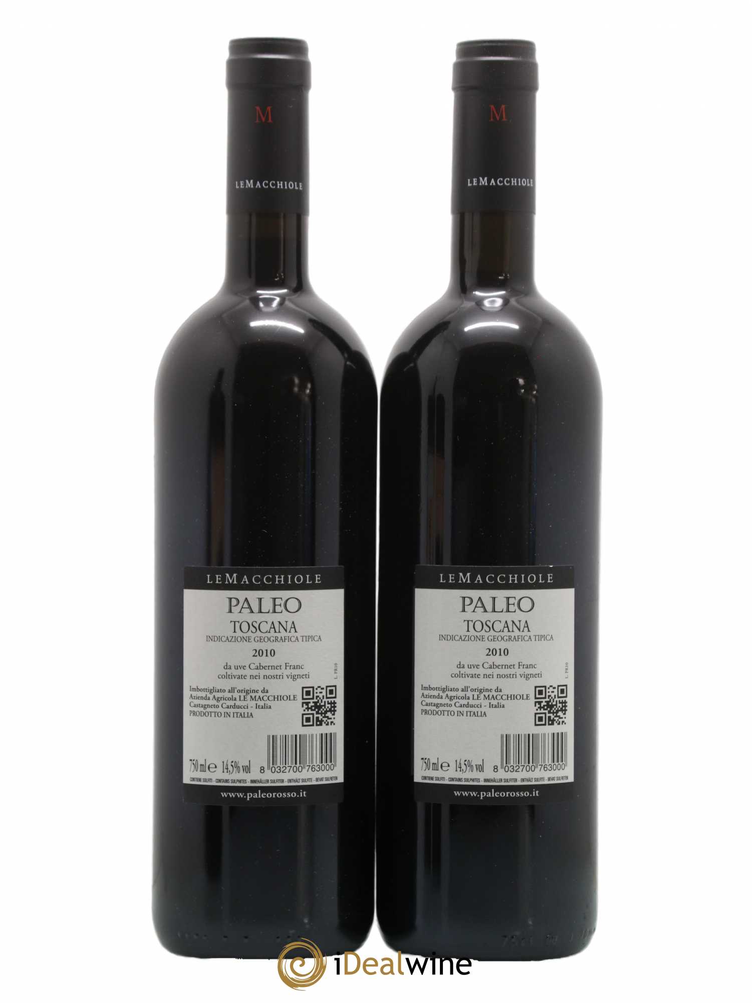 Toscana IGT Le Macchiole Paleo Rosso 2010 - Lot de 2 bouteilles - 1
