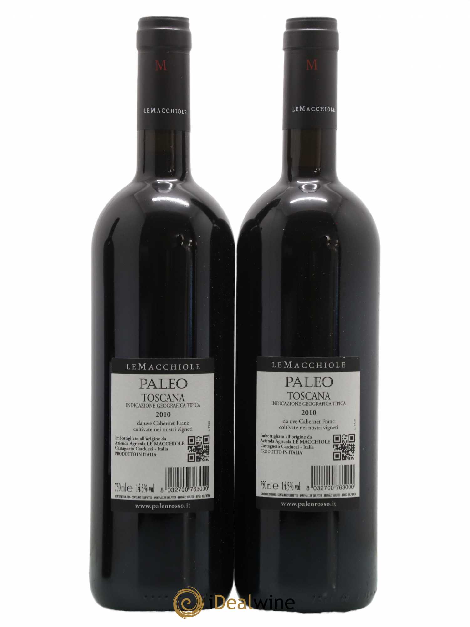Toscana IGT Le Macchiole Paleo Rosso 2010 - Lot de 2 bouteilles - 1