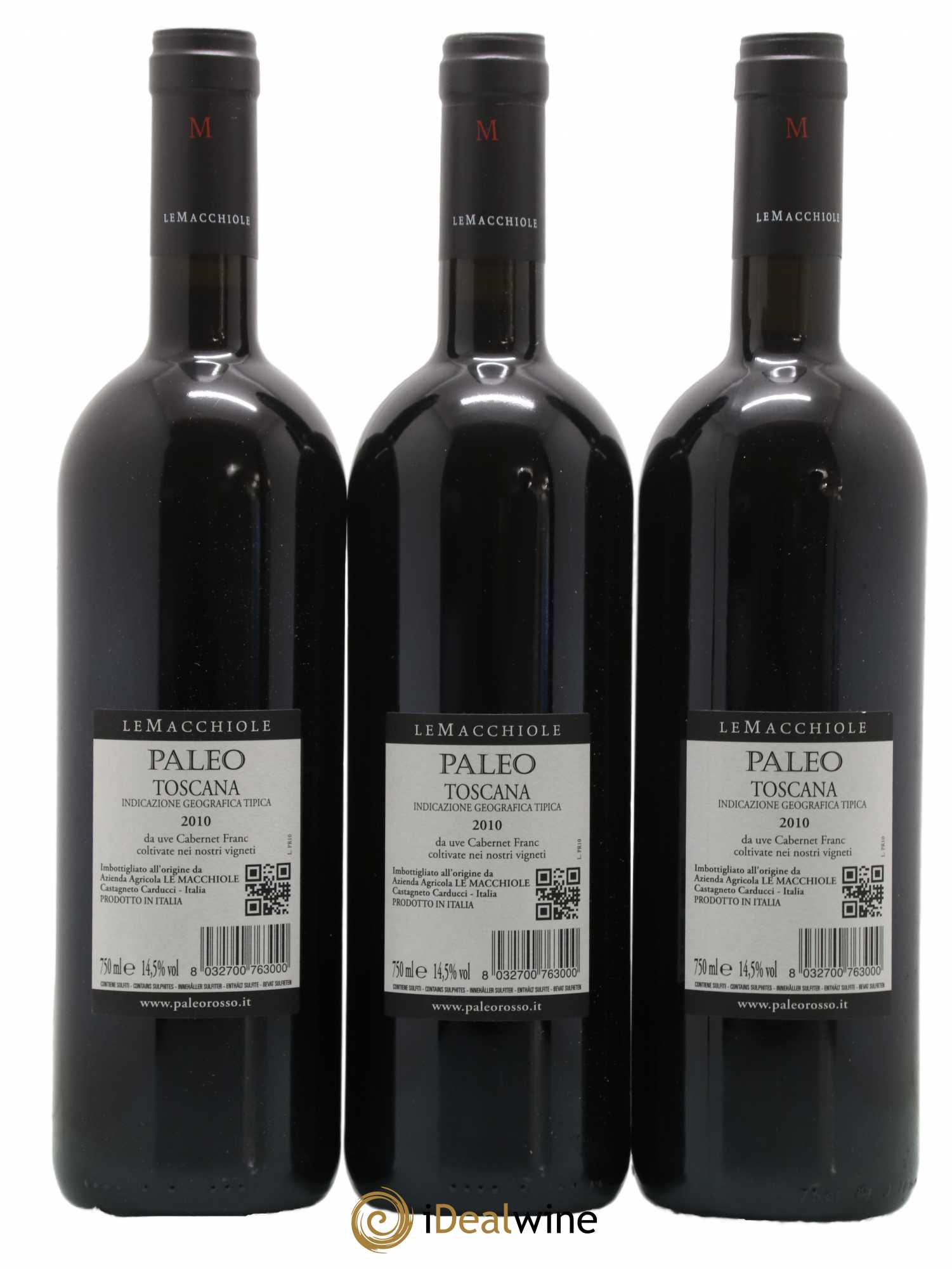 Toscana IGT Le Macchiole Paleo Rosso 2010 - Lot de 3 bouteilles - 1