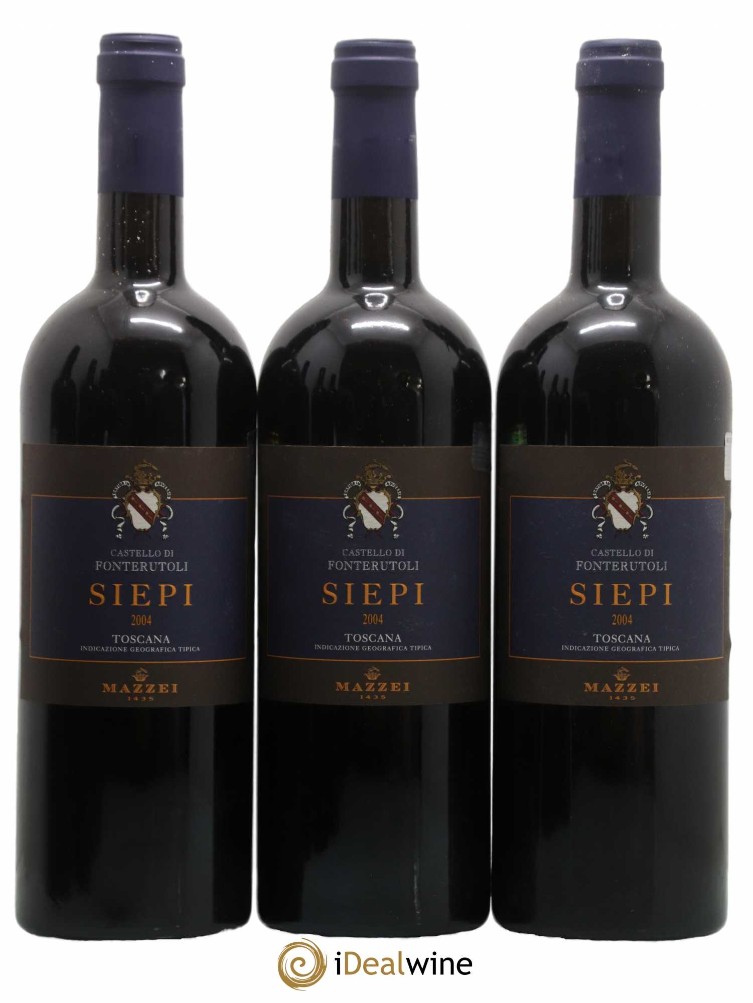 Toscana IGT Castello di Fonterutoli Siepi Mazzei 2004 - Lotto di 6 bottiglie - 1