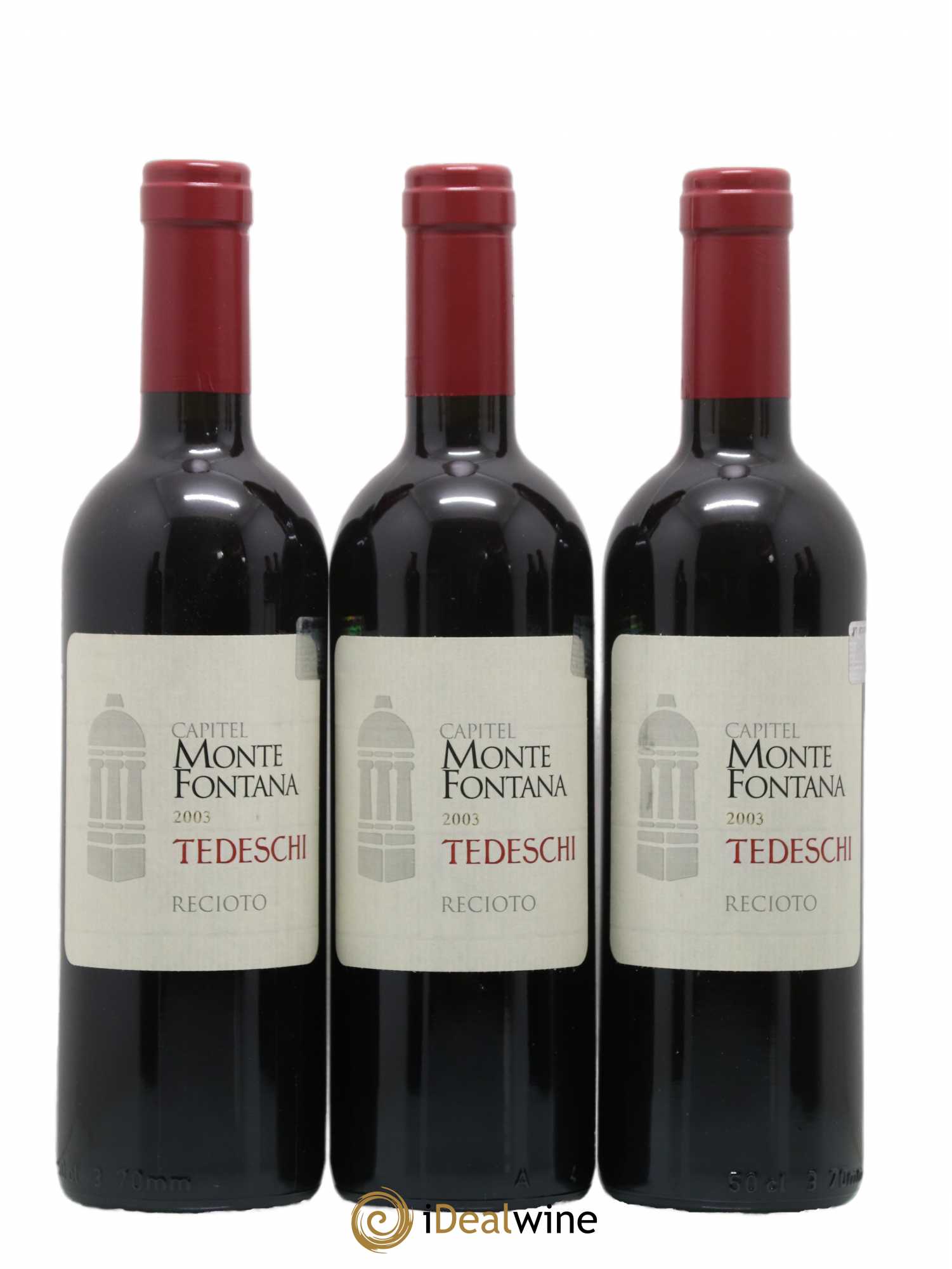 Italie Tedeschi Capitel Monte Fontana Recioto 50cl 2003 - Lot de 6 bouteilles - 1