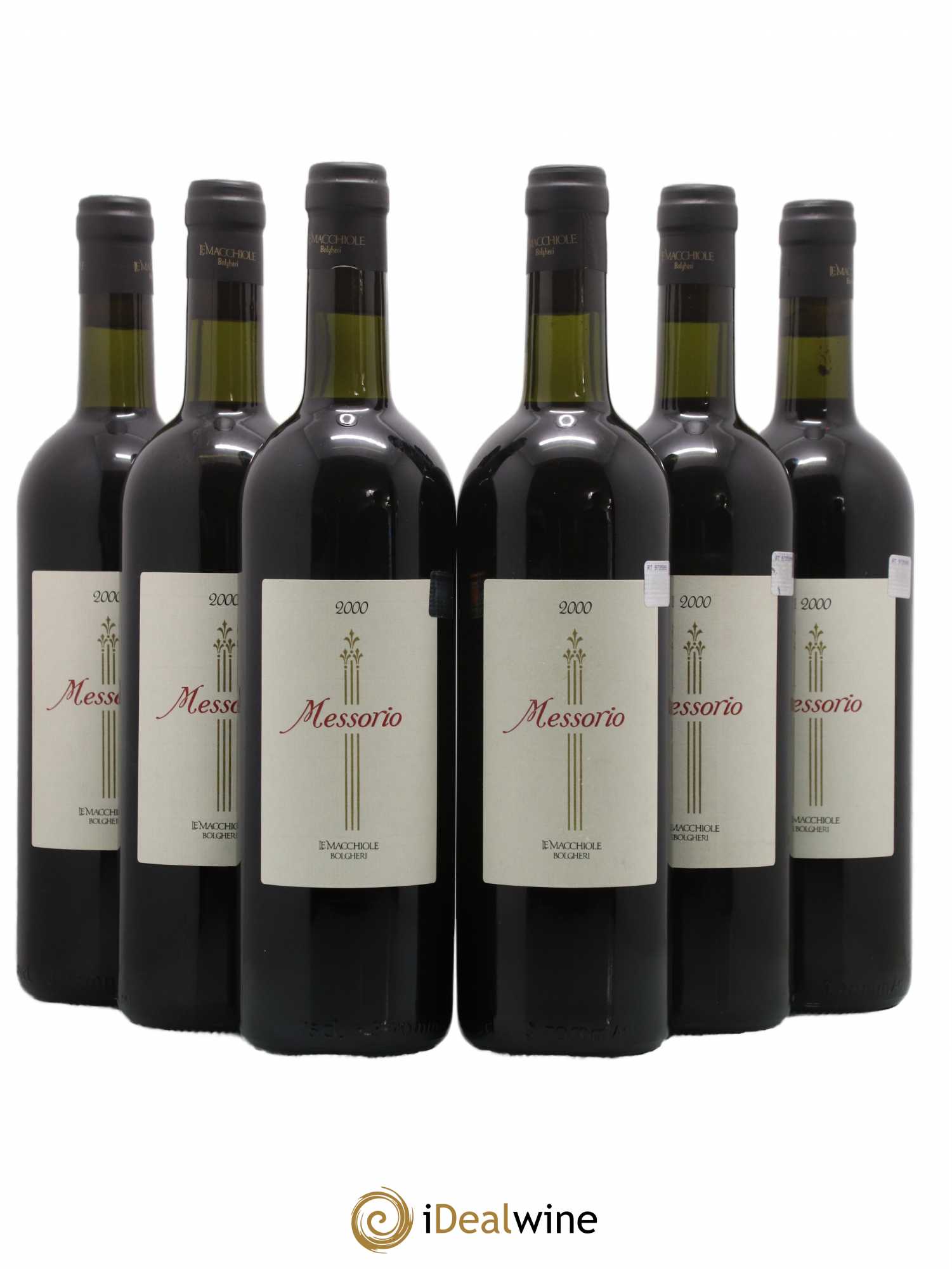 Toscana IGT Le Macchiole Messorio 2000 - Lot de 6 bouteilles - 0