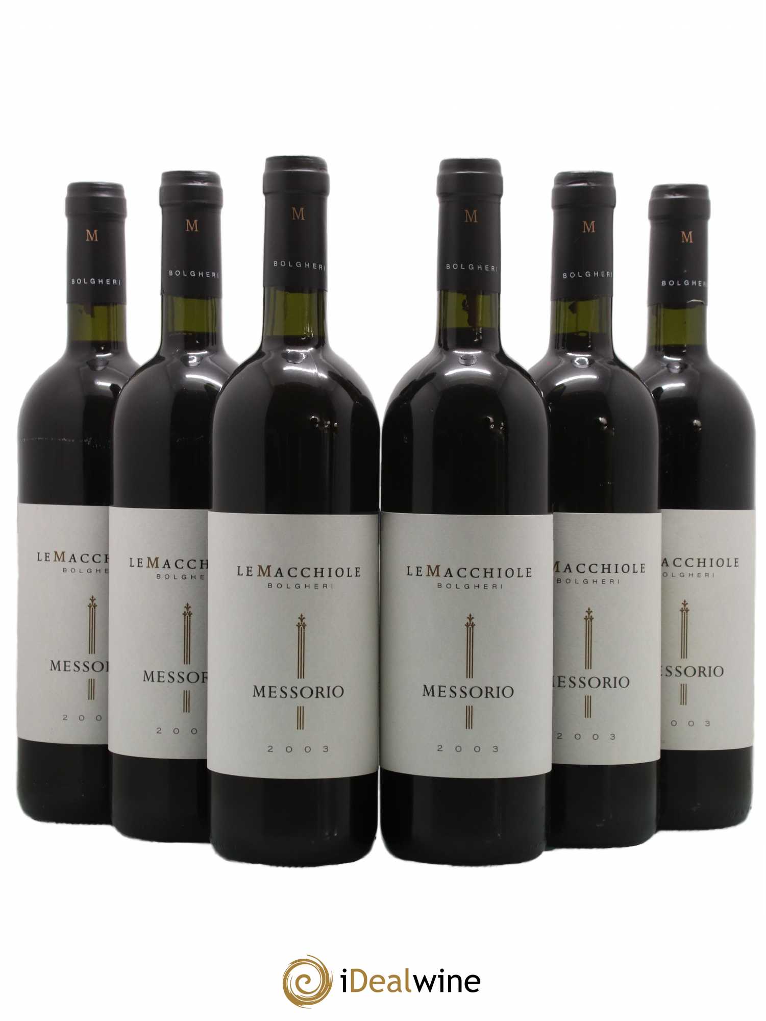 Toscana IGT Le Macchiole Messorio 2003 - Lot de 6 bouteilles - 0