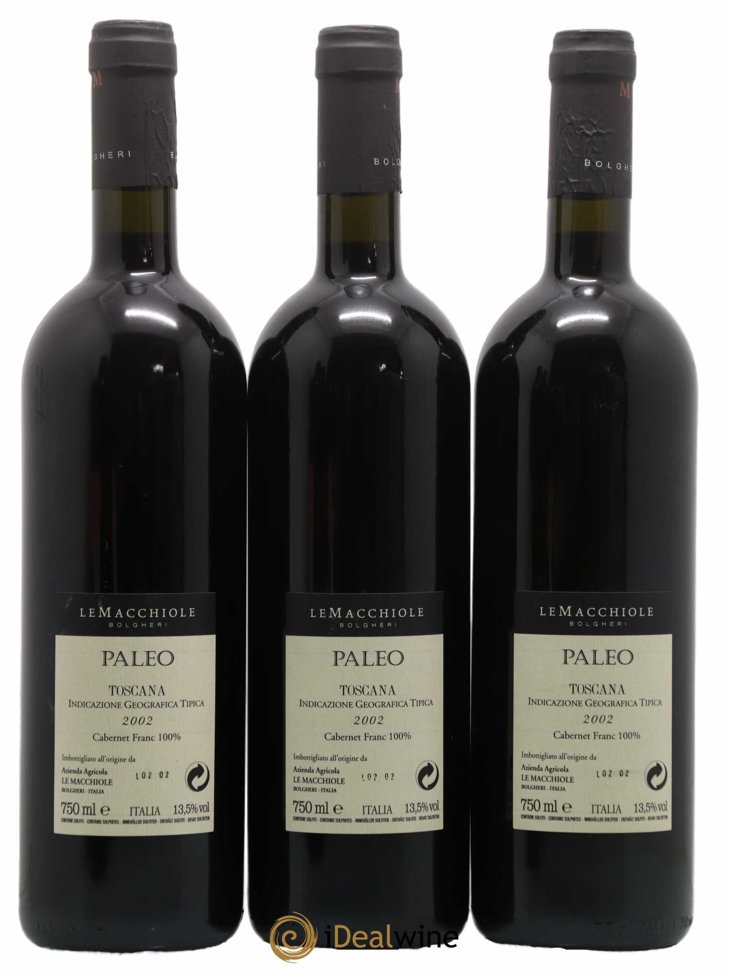 Toscana IGT Le Macchiole Paleo Rosso  2002 - Lot de 6 bouteilles - 4