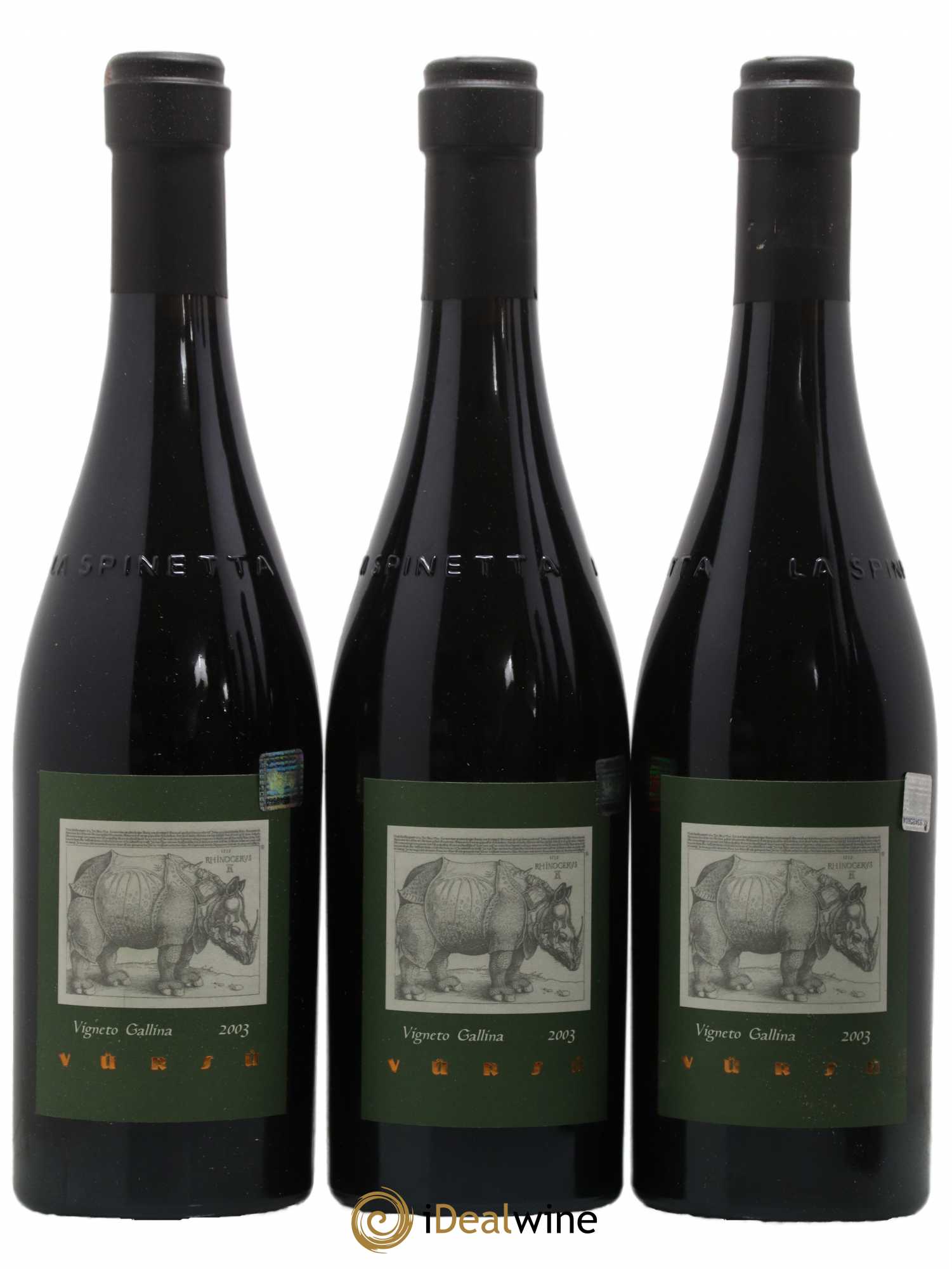 Barbaresco DOCG Vigneto Gallina Vursu La Spinetta - Giorgio Rivetti 2003 - Lot de 6 bouteilles - 1