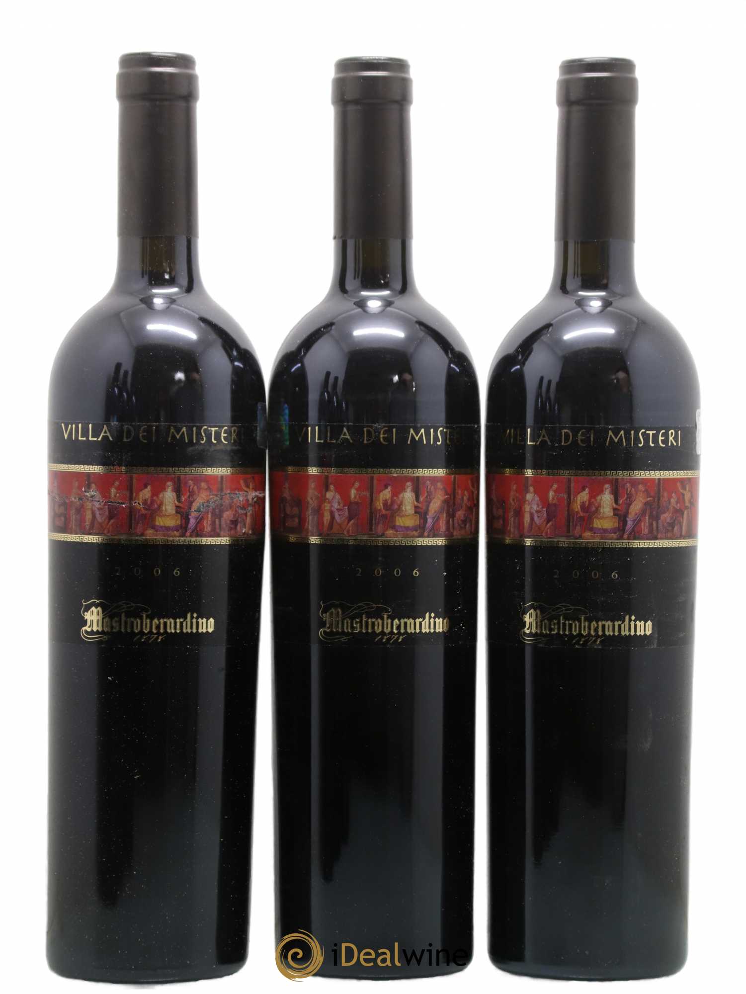 Italie IGT Pompeiano Mastroberardino Villa dei Misteri 2006 - Lot de 6 bouteilles - 1