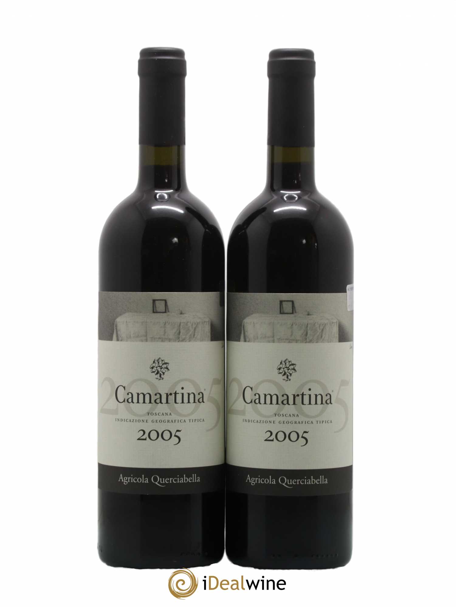 Toscana IGT Querciabella Camartina Sebastiano Castiglioni 2005 - Lot de 2 bouteilles - 0