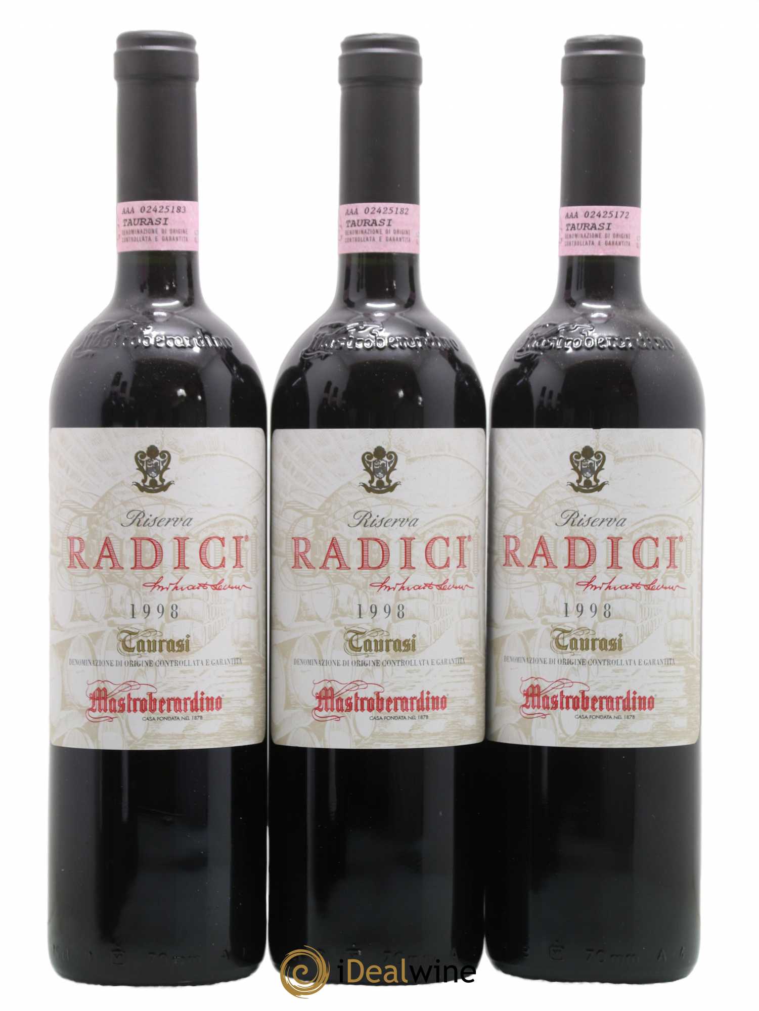 Taurasi DOCG Mastroberardino Radici Riserva 1998 - Lot de 6 bouteilles - 1