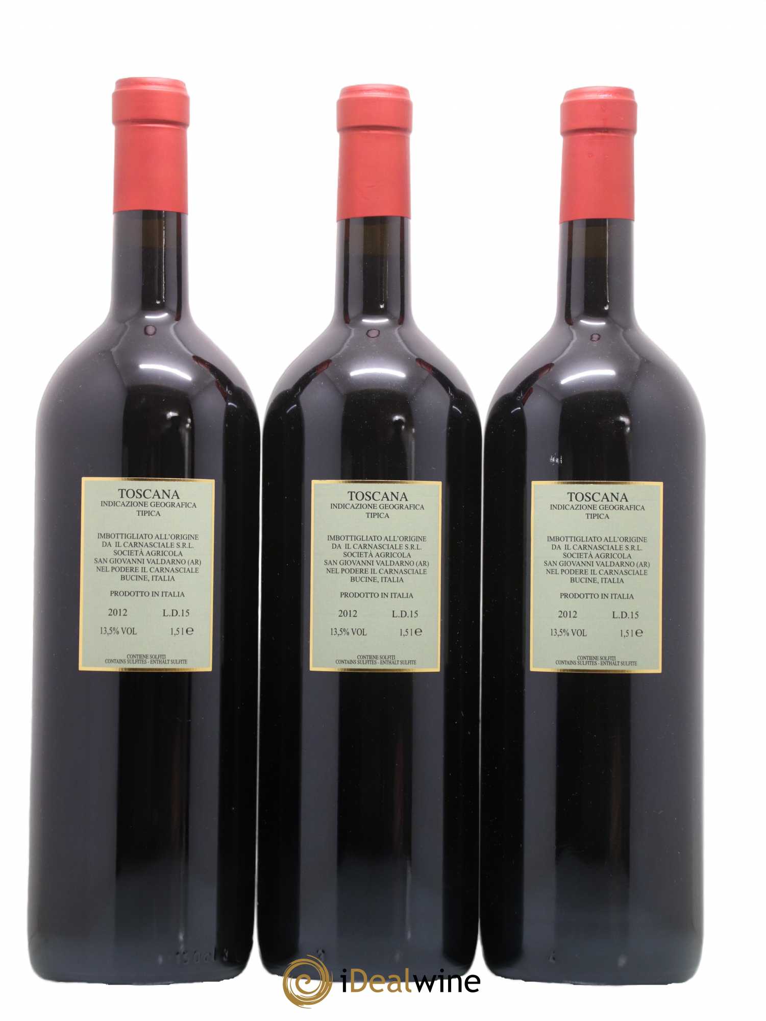 Toscana IGT Podere Il Carnasciale Il Caberlot 2012 - Lot de 3 magnums - 1