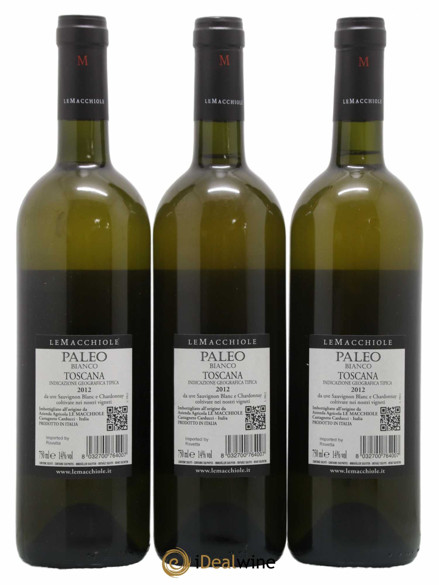 Italie Le Macchiole Paleo 2012 - Lot de 3 bouteilles - 1