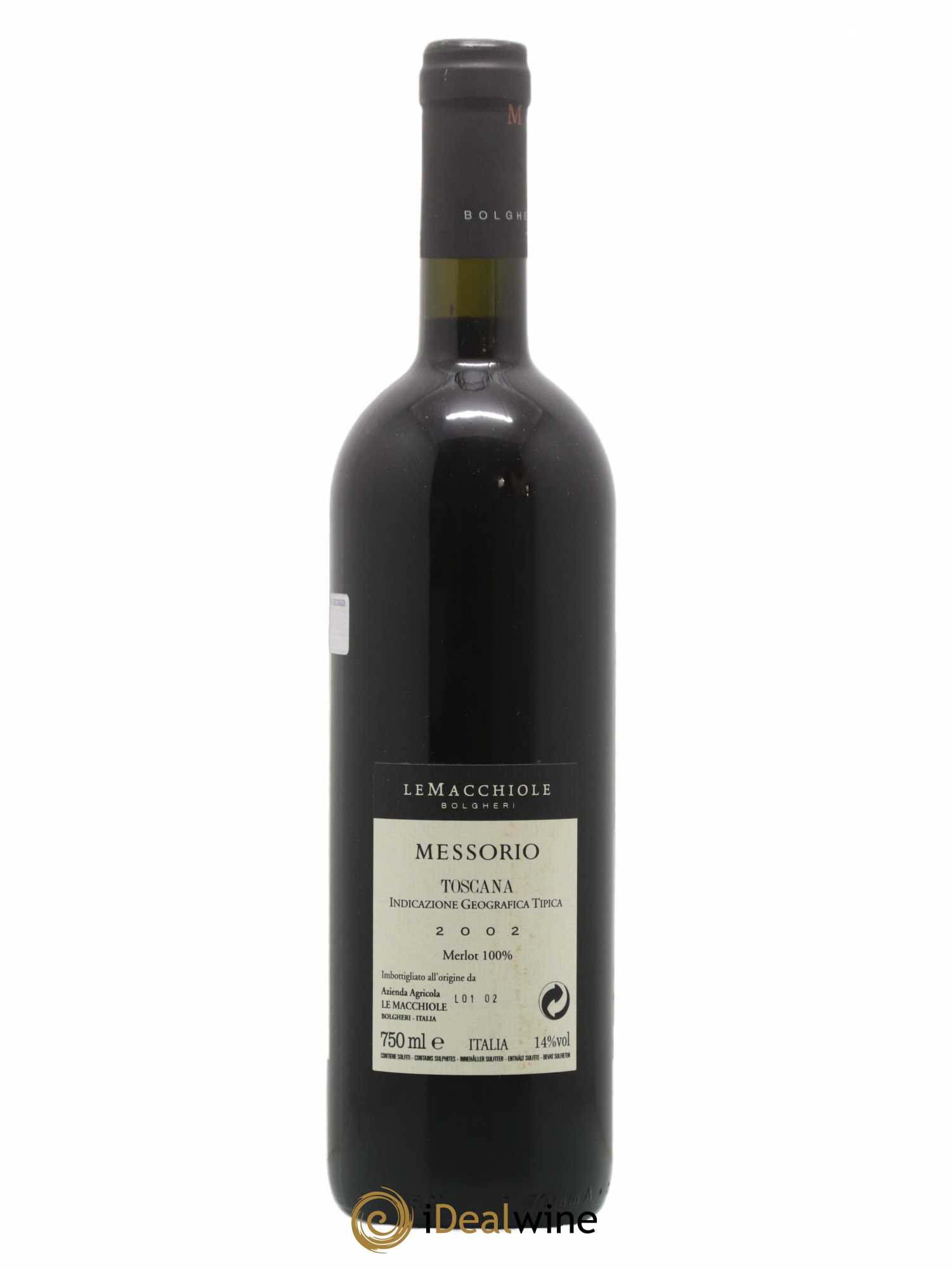 Toscana IGT Le Macchiole Messorio 2002 - Lot de 1 bouteille - 1