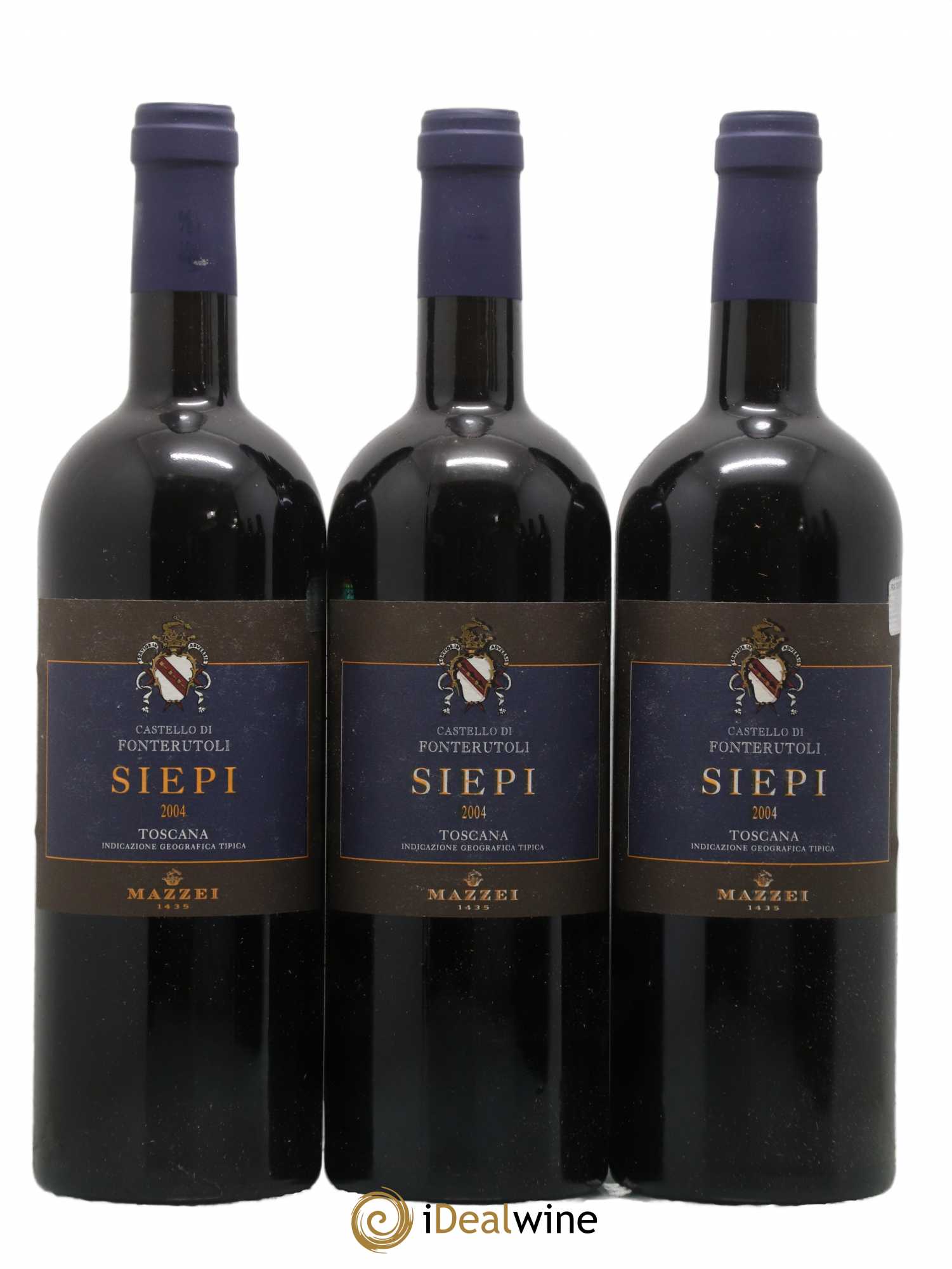 Toscana IGT Castello di Fonterutoli Siepi Mazzei 2004 - Lot de 6 bouteilles - 1