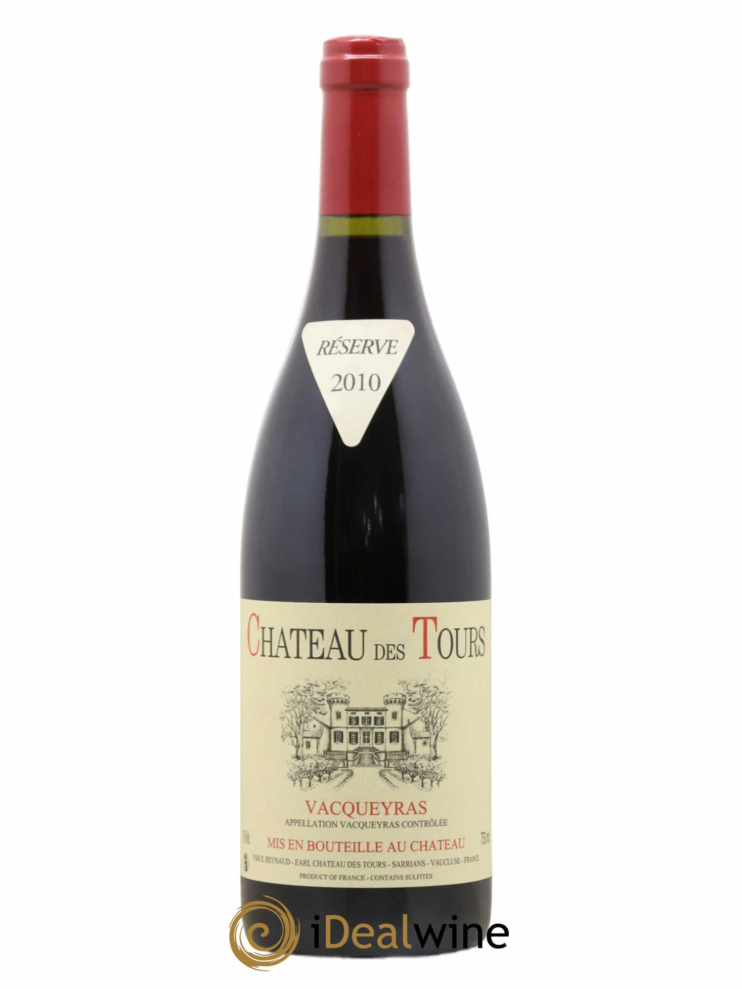 Vacqueyras Château des Tours Emmanuel Reynaud 2010 - Lot de 1 bouteille - 0