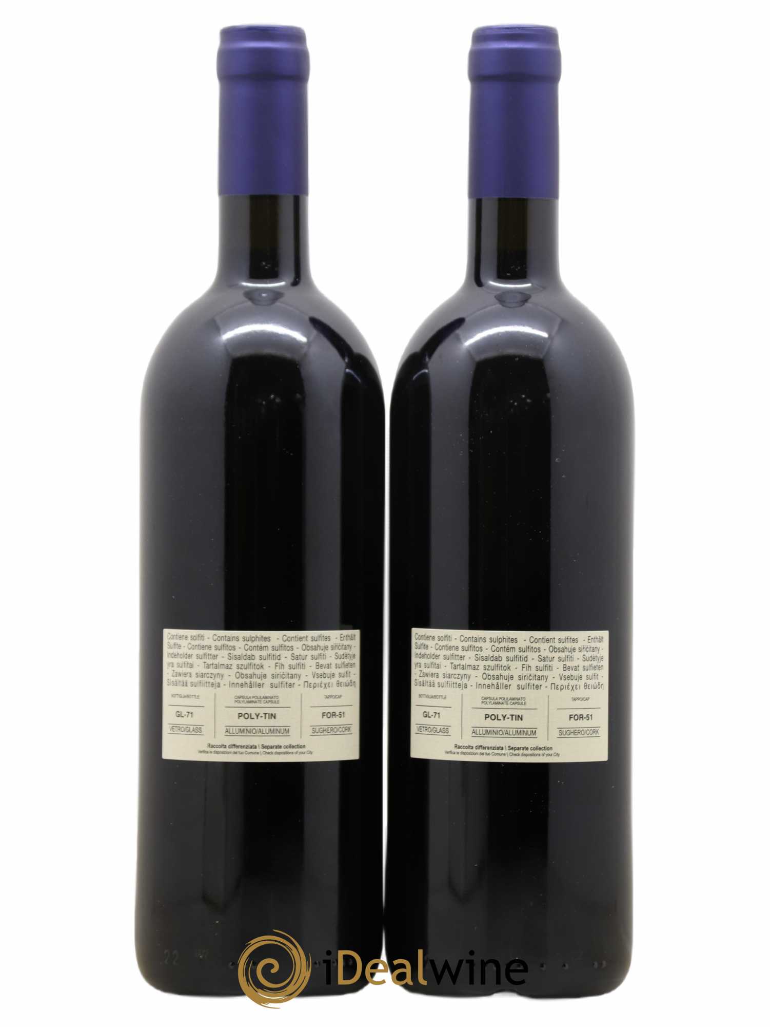 Bolgheri DOC Sassicaia Tenuta San Guido 2019 - Lot de 2 bouteilles - 1