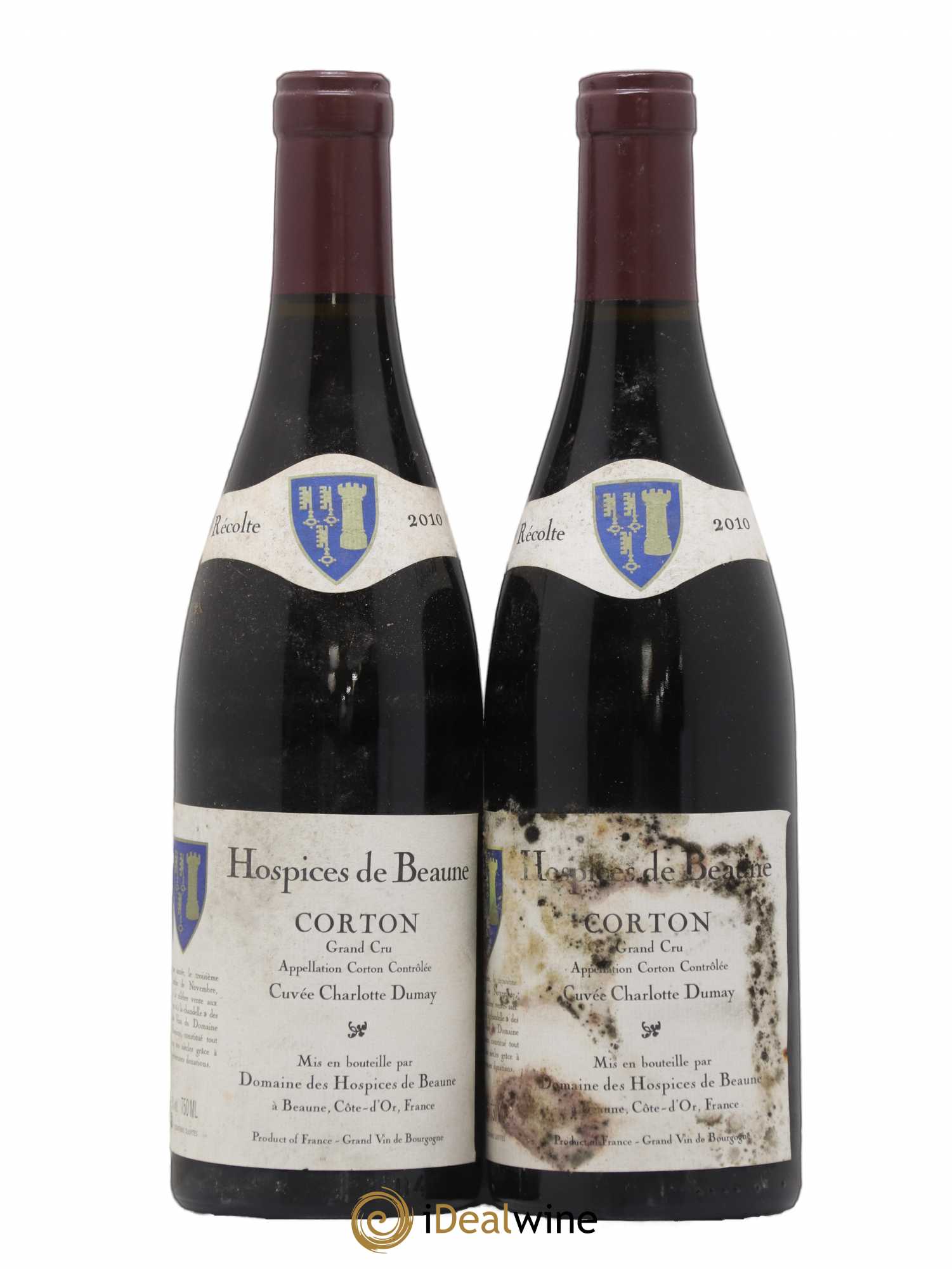 Corton Grand Cru Cuvée Charlotte Dumay Hospices de Beaune 2010 - Lot de 2 bouteilles - 0