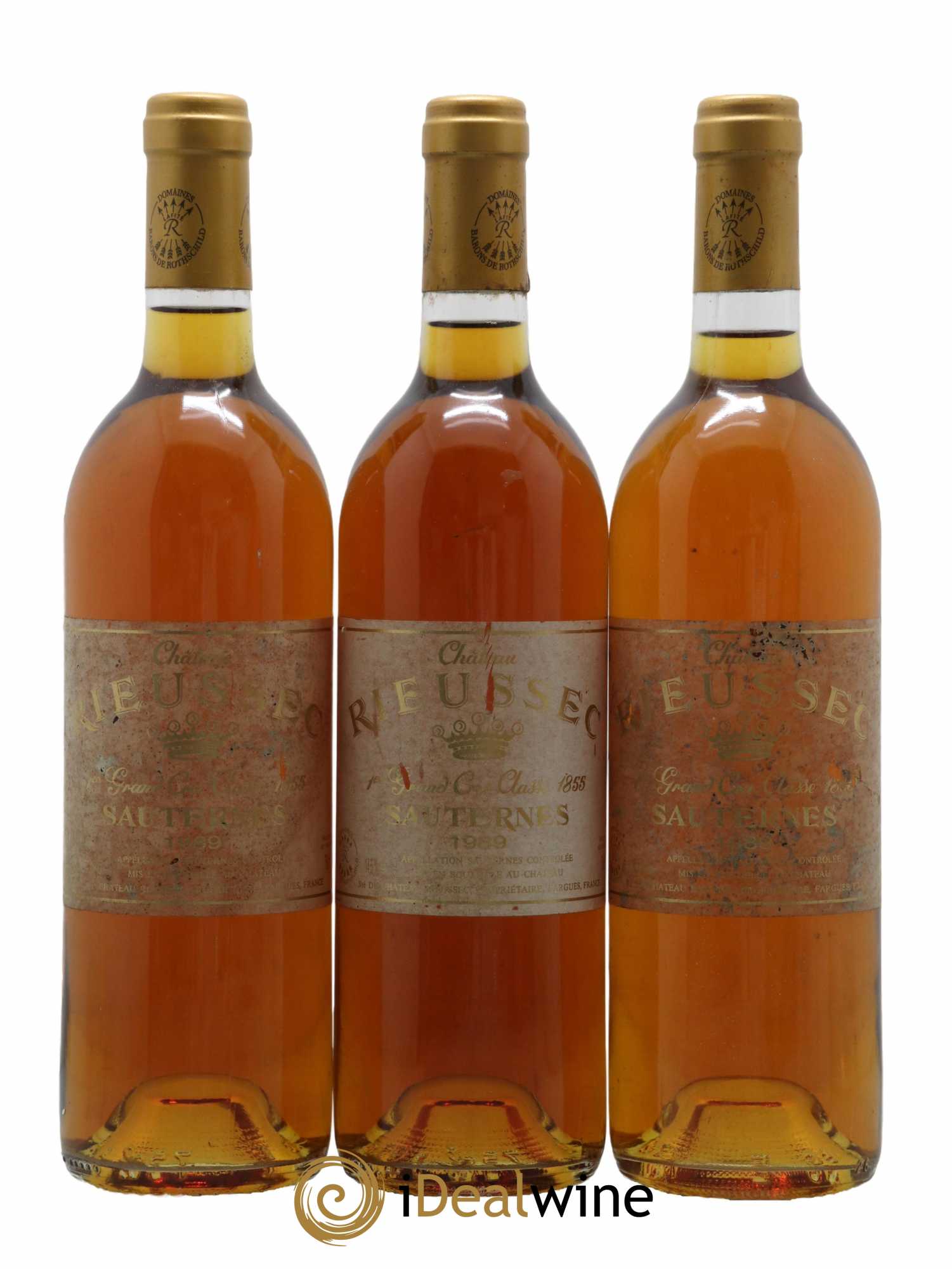 Château Rieussec 1er Grand Cru Classé 1989 - Lotto di 3 bottiglie - 0