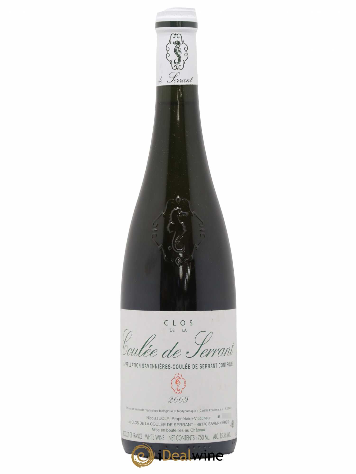 Savennières Clos de la Coulée de Serrant Vignobles de la Coulée de Serrant - Nicolas Joly 2009 - Lot de 1 bouteille - 0