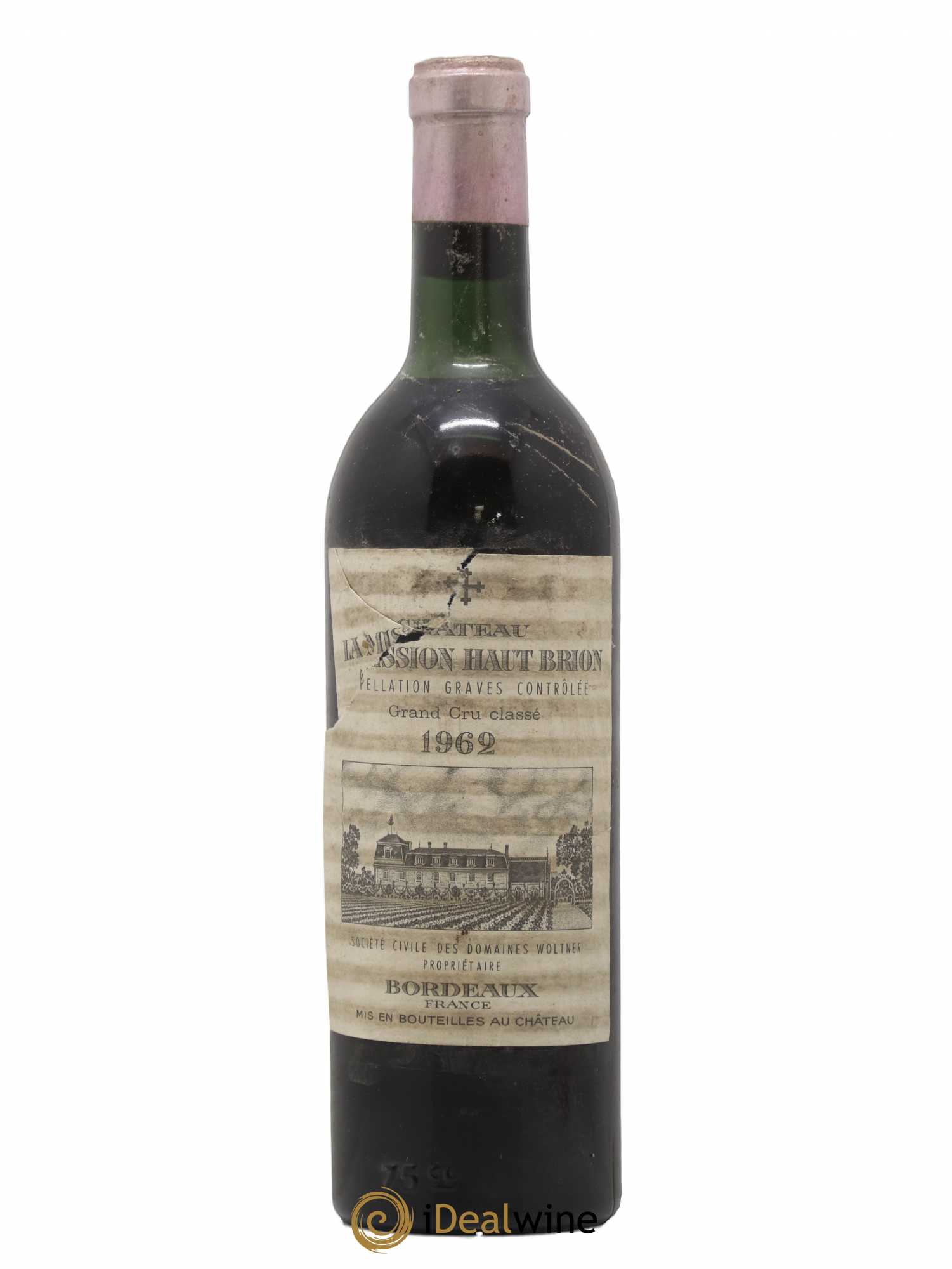 Château la Mission Haut-Brion Cru Classé de Graves 1962 - Lot de 1 bouteille - 0
