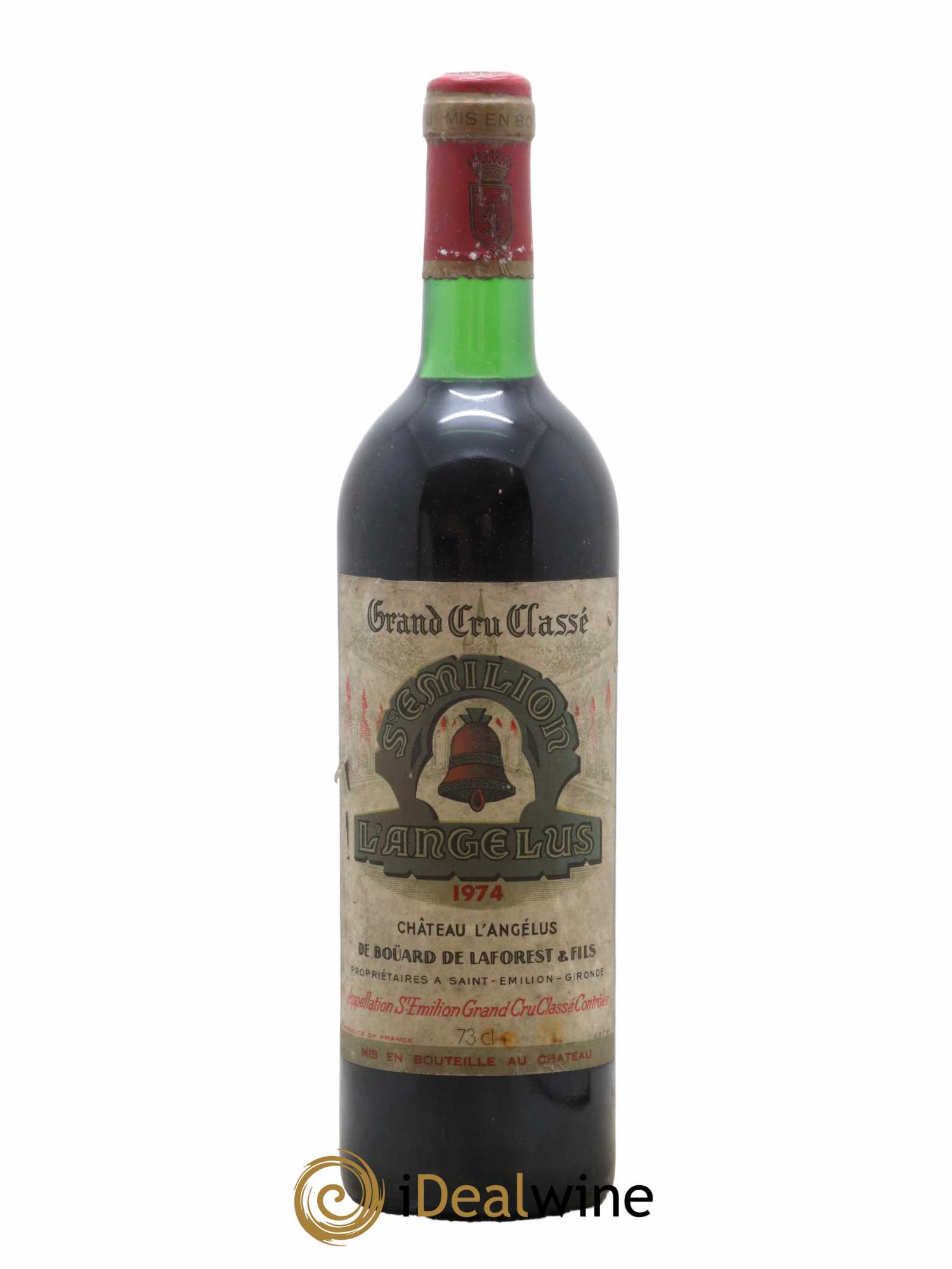 Château Angélus 1er Grand Cru Classé A 1974 - Lot de 1 bouteille - 0
