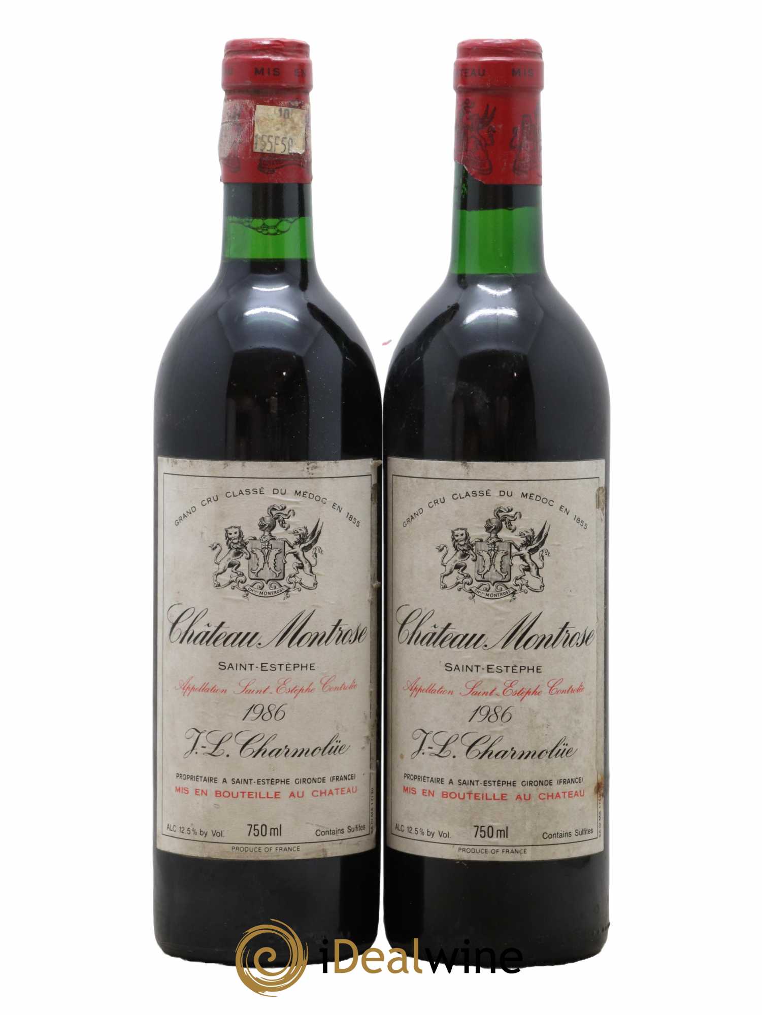 Château Montrose 2ème Grand Cru Classé 1986 - Lot de 2 bouteilles - 0