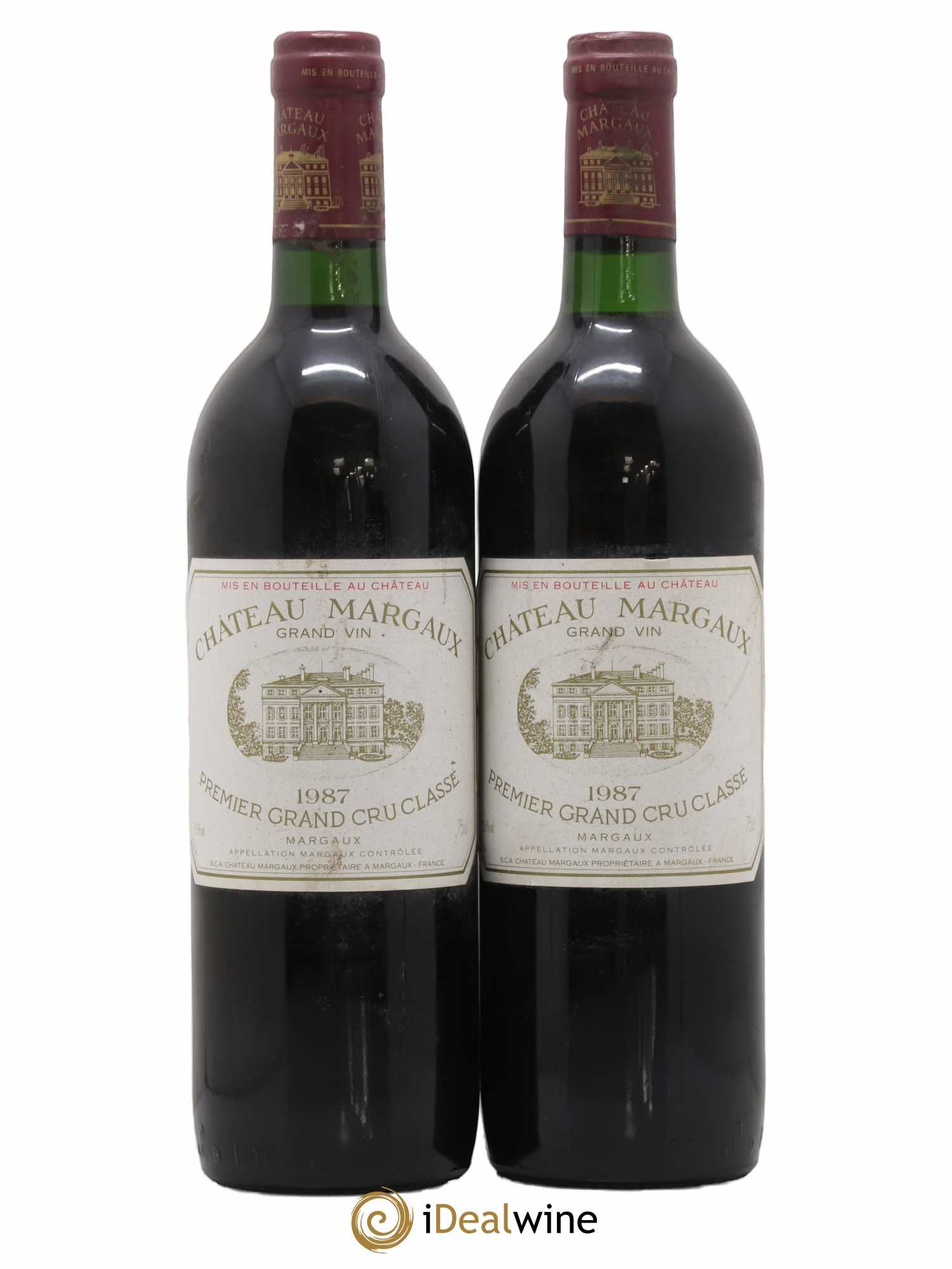 Château Margaux 1er Grand Cru Classé 1987 - Lot de 2 bouteilles - 0