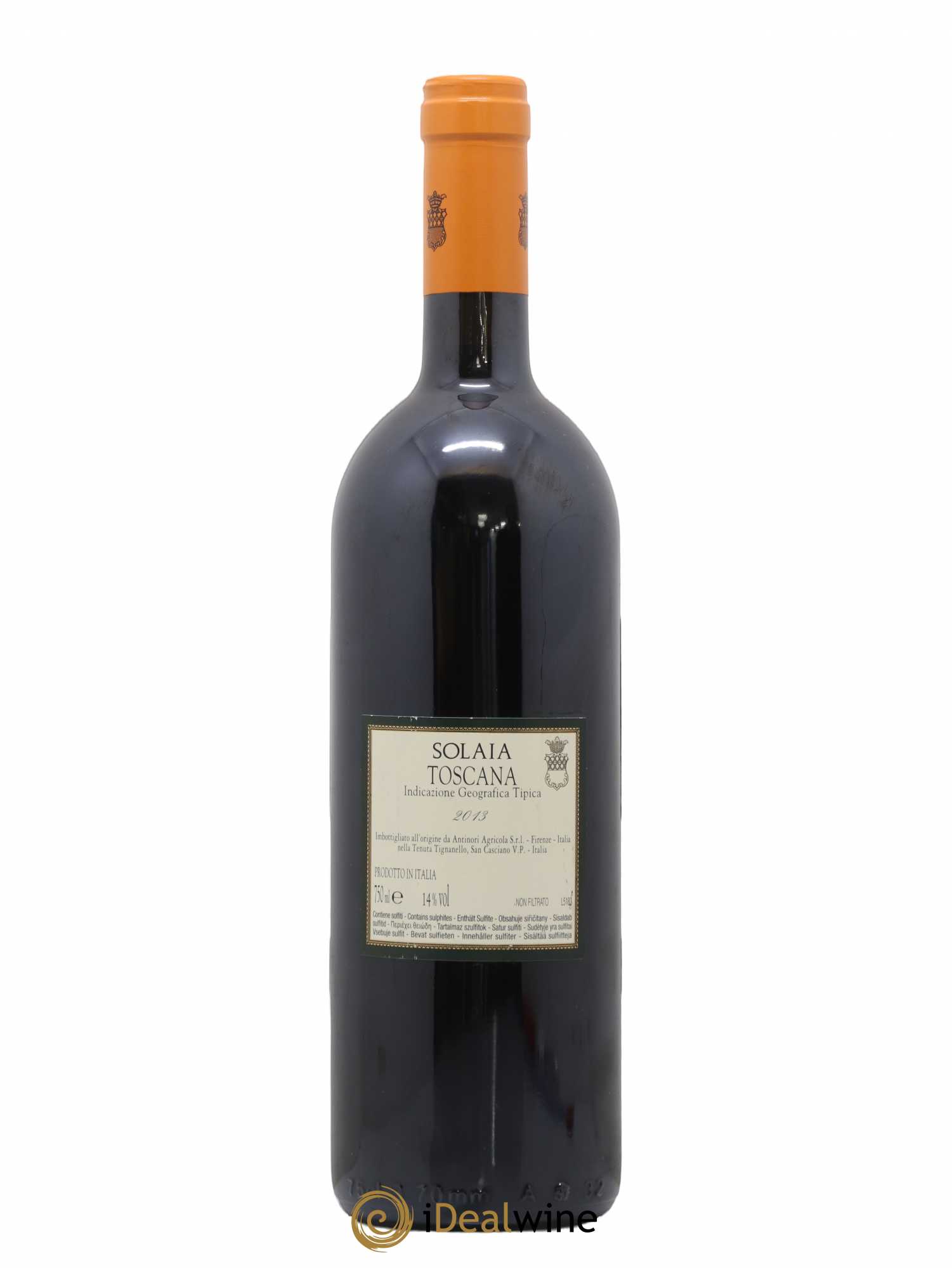 Toscana IGT Solaia Tenuta Tignanello - Marchesi Antinori 2013 - Lot de 1 bouteille - 1
