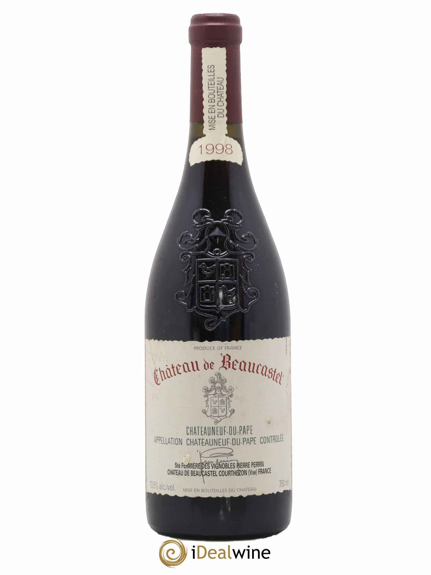 Châteauneuf-du-Pape Château de Beaucastel Famille Perrin 1998 - Lot de 1 bouteille - 0