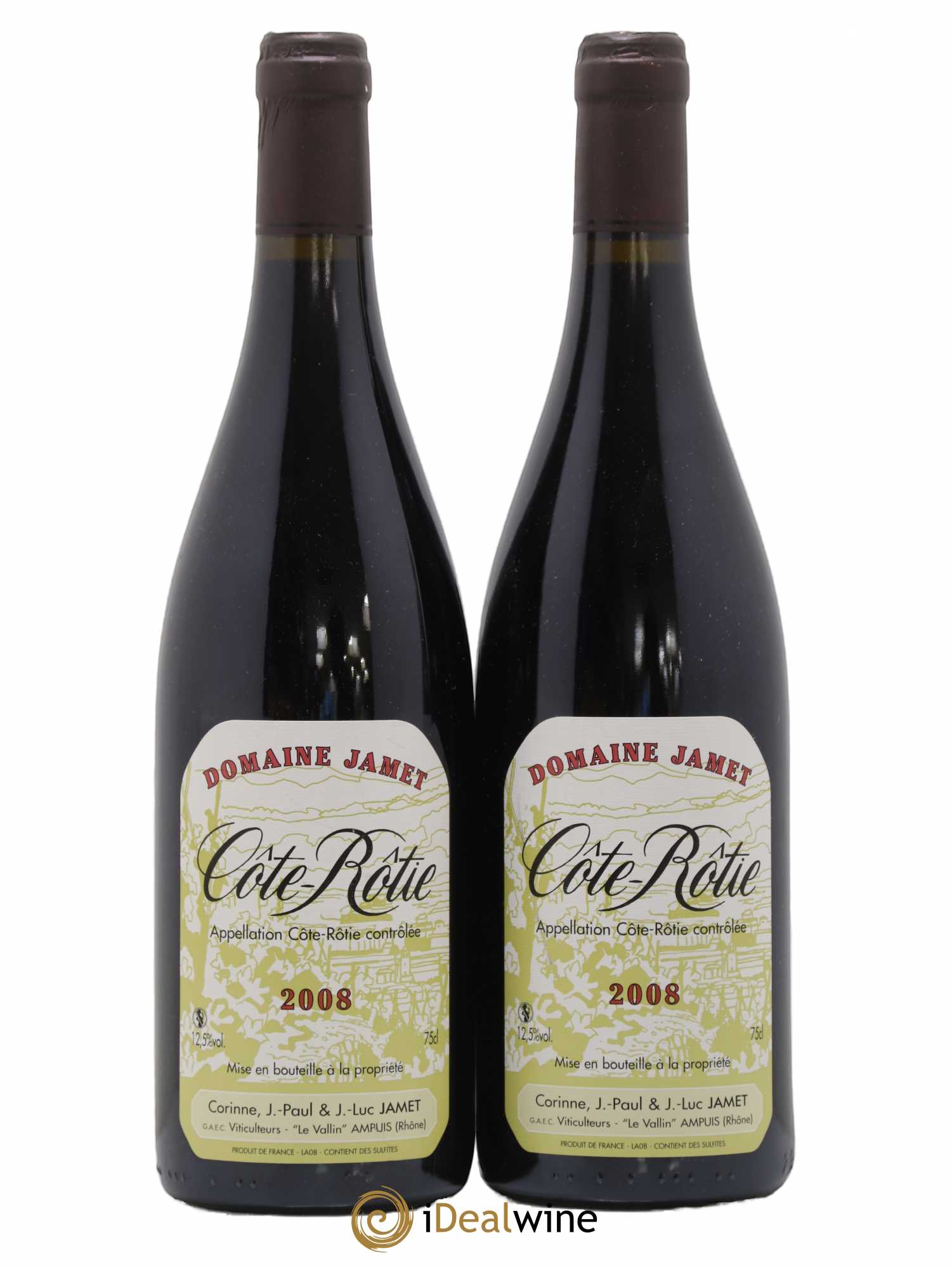 Côte-Rôtie Jamet (Domaine) 2008 - Lot de 2 bouteilles - 0