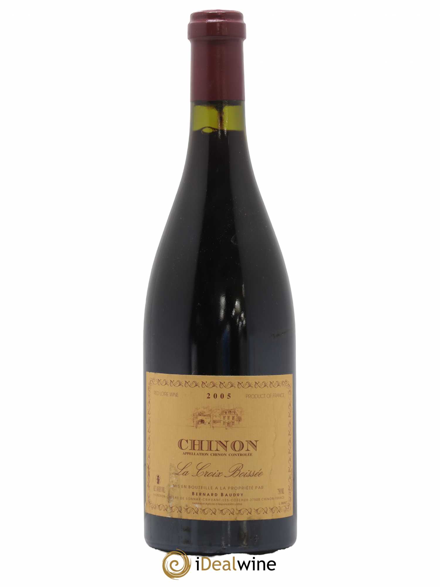 Chinon La Croix Boissée Bernard Baudry 2005 - Lot de 1 bouteille - 0