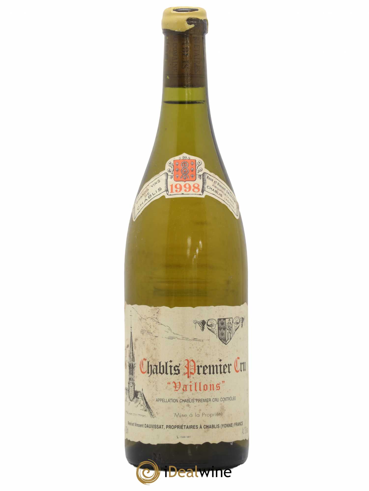 Chablis 1er Cru Vaillons Vincent Dauvissat (Domaine) 1998 - Lot de 1 bouteille - 0