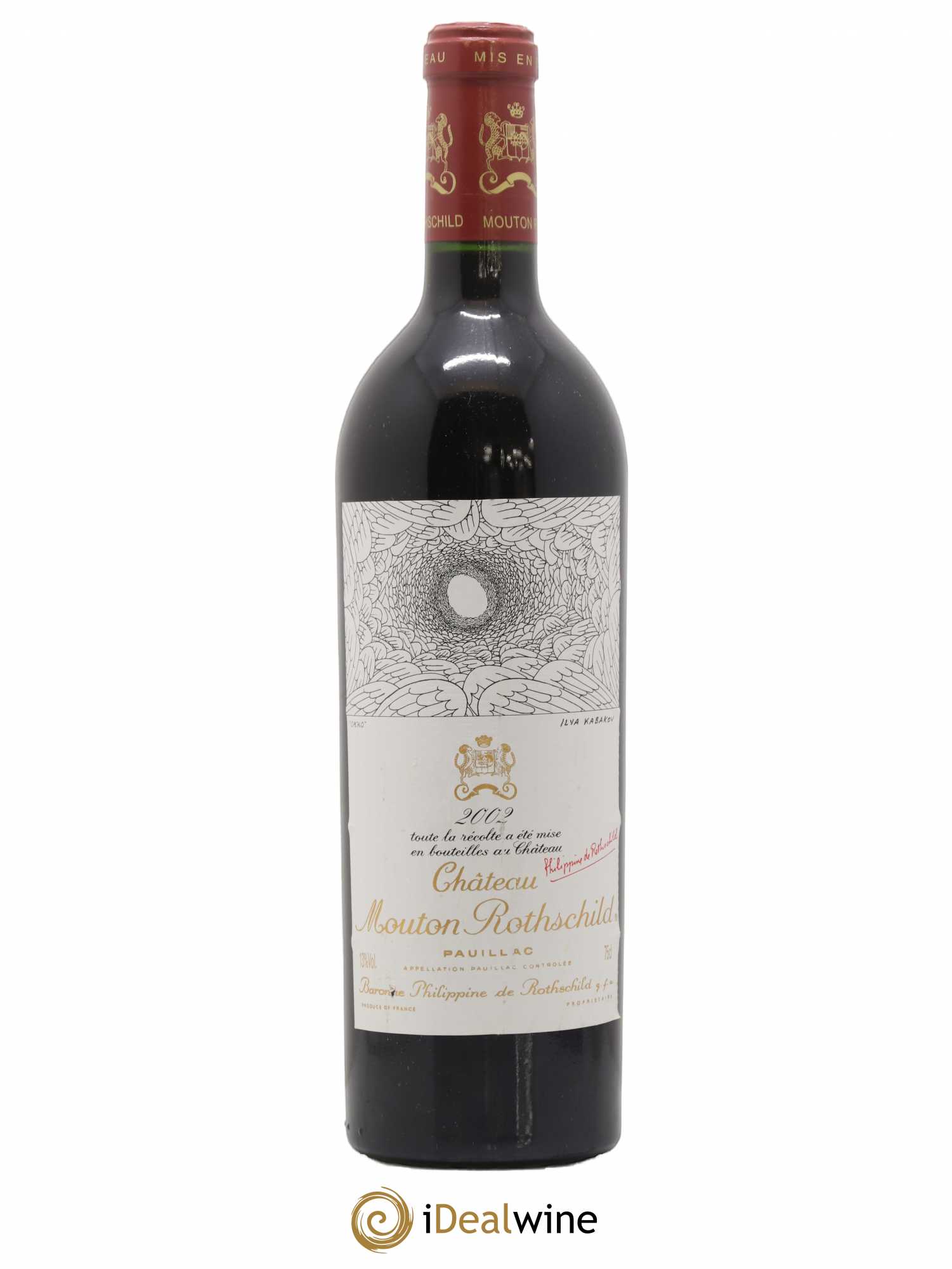 Château Mouton Rothschild 1er Grand Cru Classé 2002 - Lot de 1 bouteille - 0