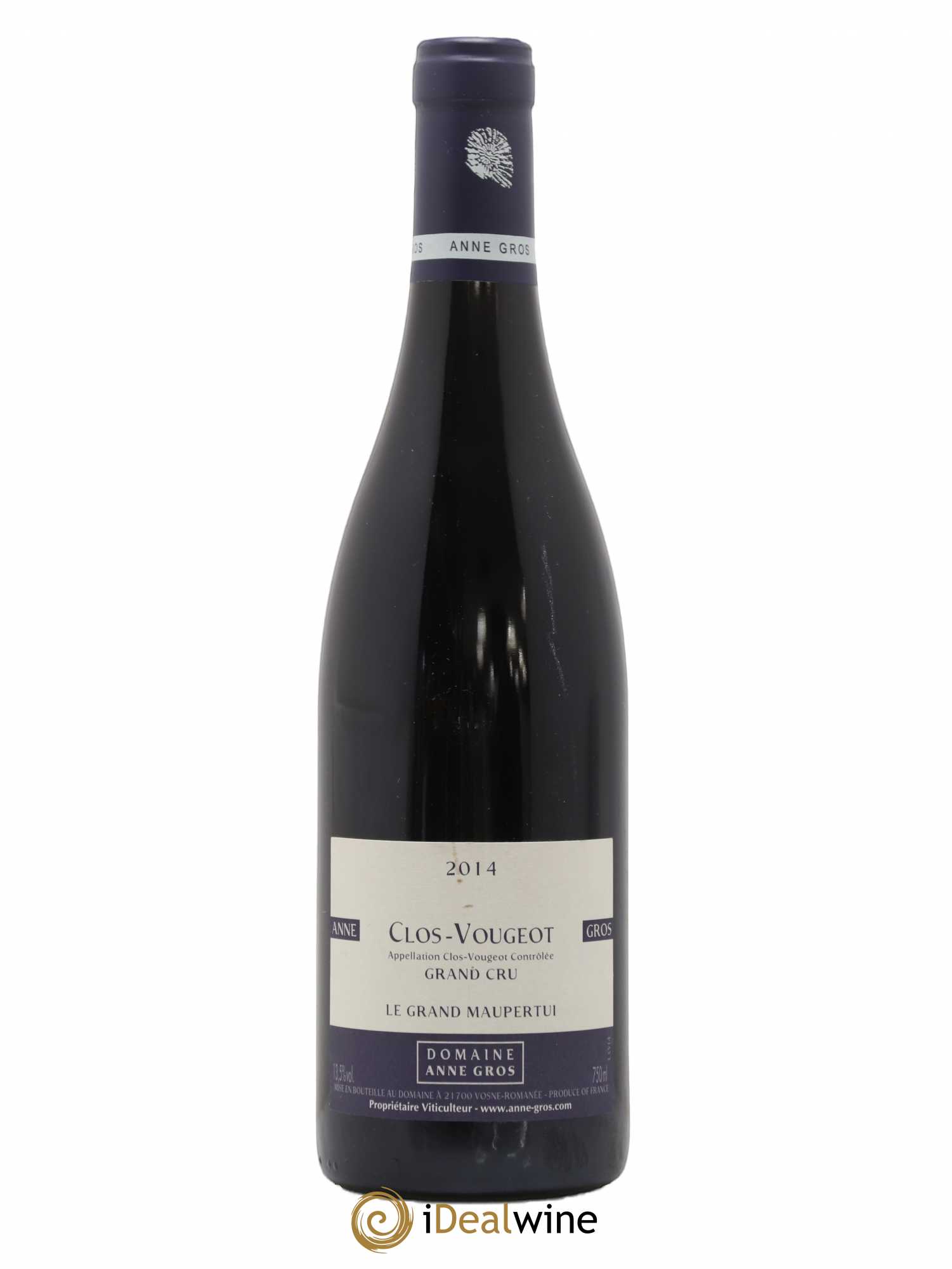 Clos de Vougeot Grand Cru Le Grand Maupertui Anne Gros 2014 - Lot de 1 bouteille - 0