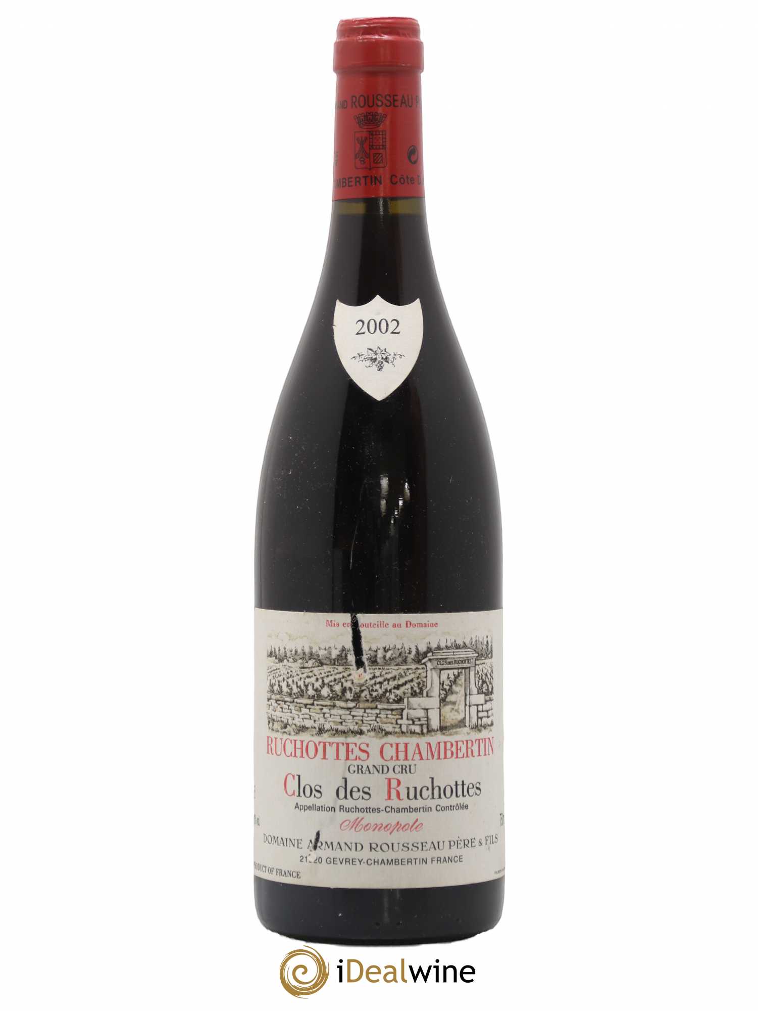 Ruchottes-Chambertin Grand Cru Clos des Ruchottes Armand Rousseau (Domaine) 2002 - Posten von 1 Flasche - 0