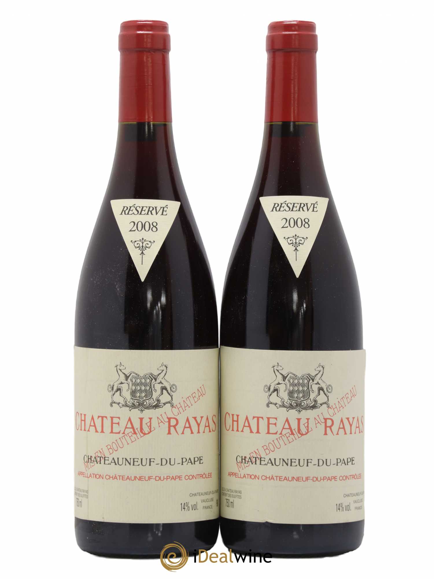 Châteauneuf-du-Pape Château Rayas Emmanuel Reynaud 2008 - Lot de 2 bouteilles - 0