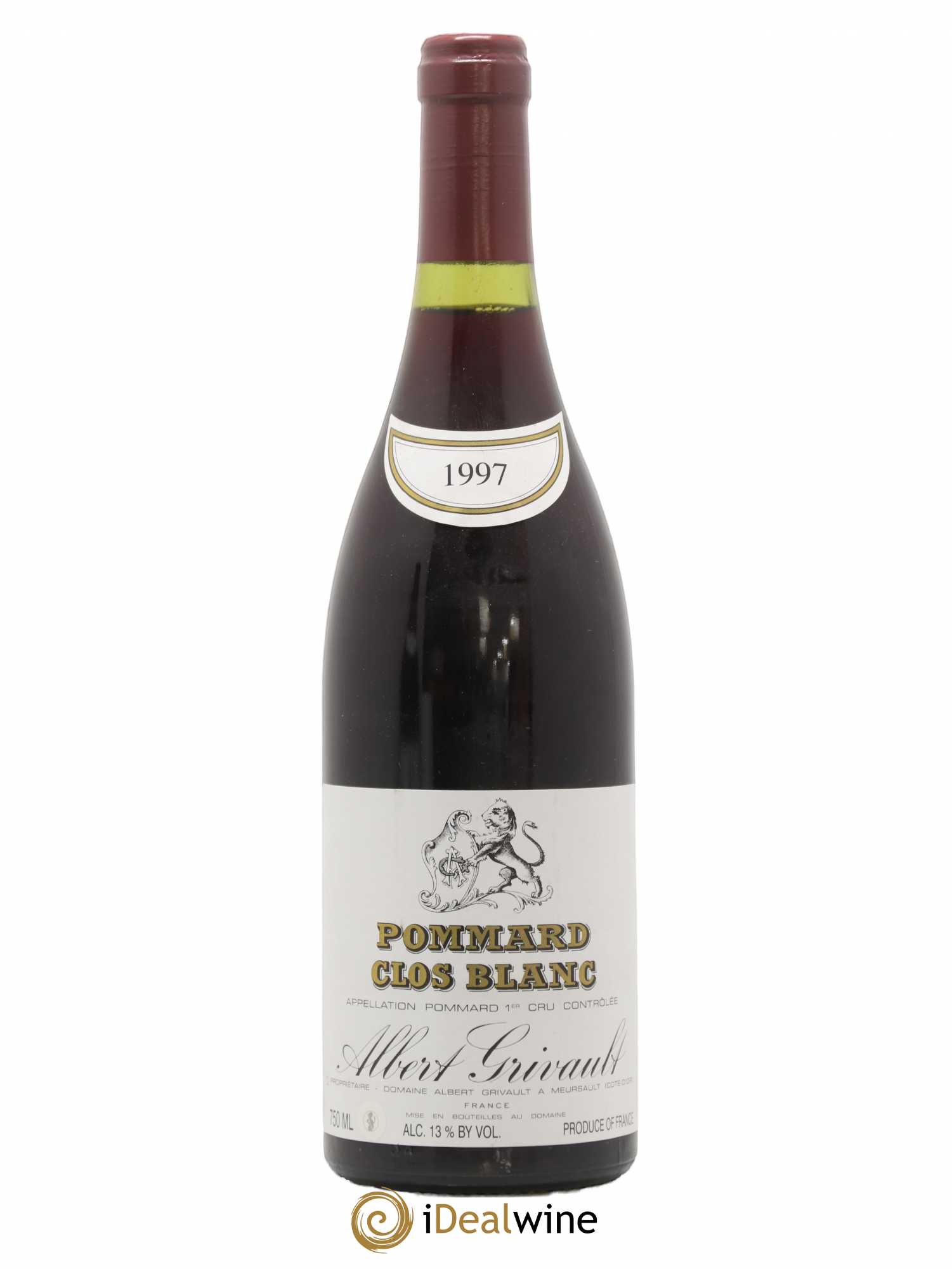 Pommard 1er Cru Clos Blanc Albert Grivault 1997 - Lot de 1 bouteille - 0