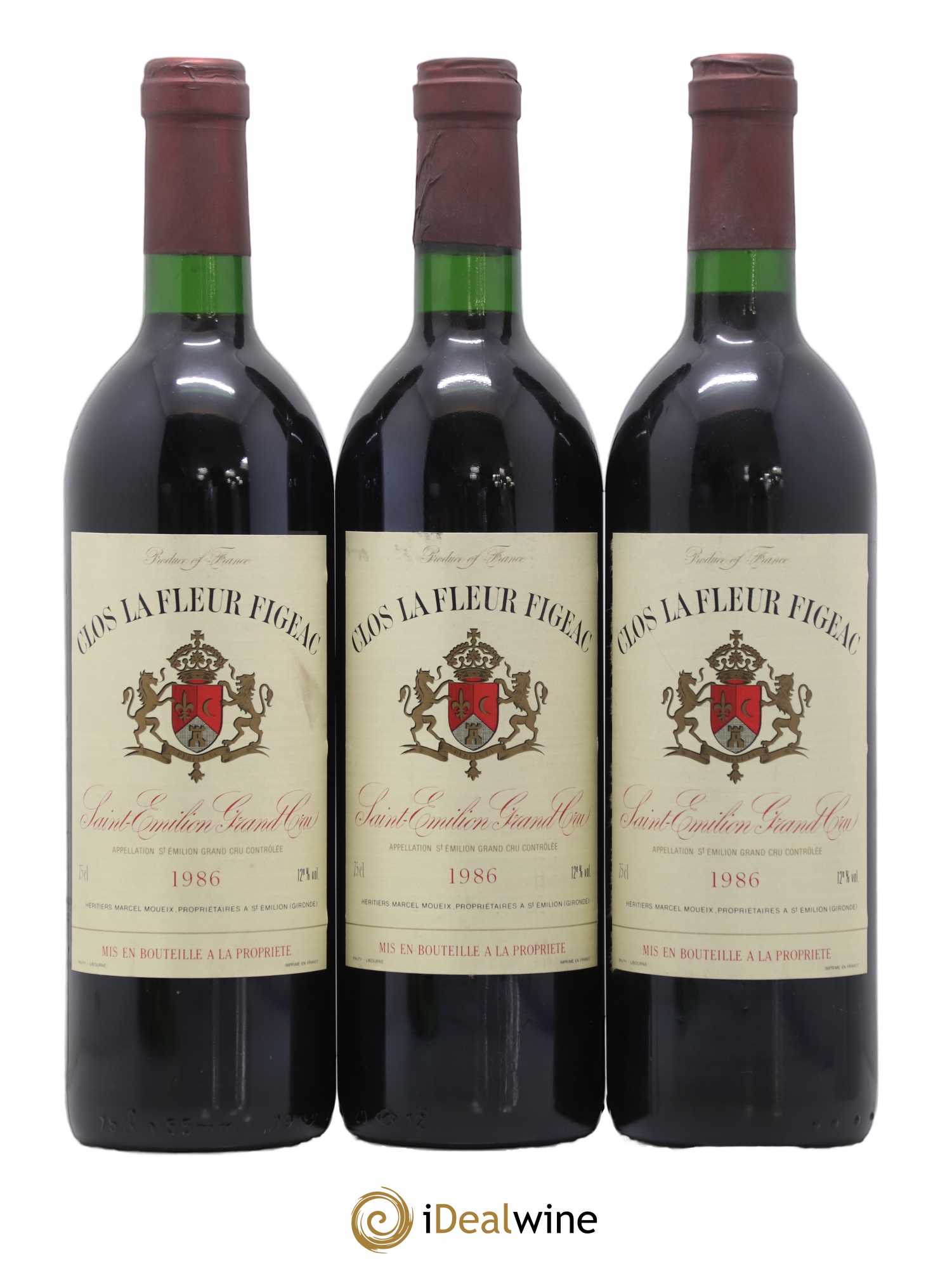 Saint-Émilion Grand Cru 1986 - Posten von 3 Flaschen - 0