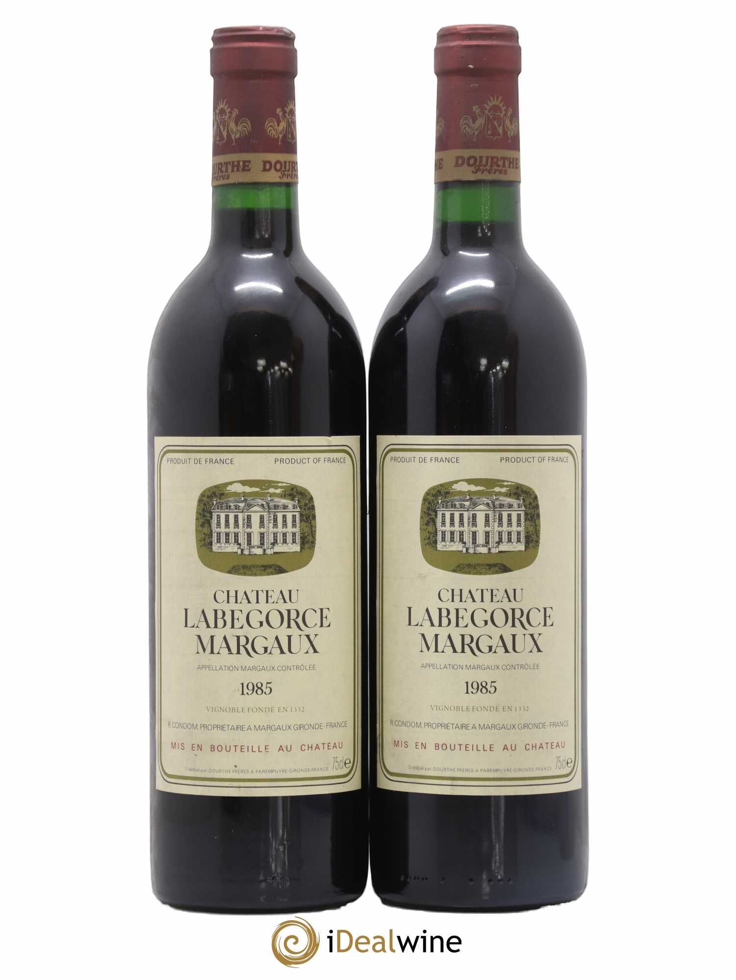 Château Labegorce Cru Bourgeois 1985 - Lot de 2 bouteilles - 0
