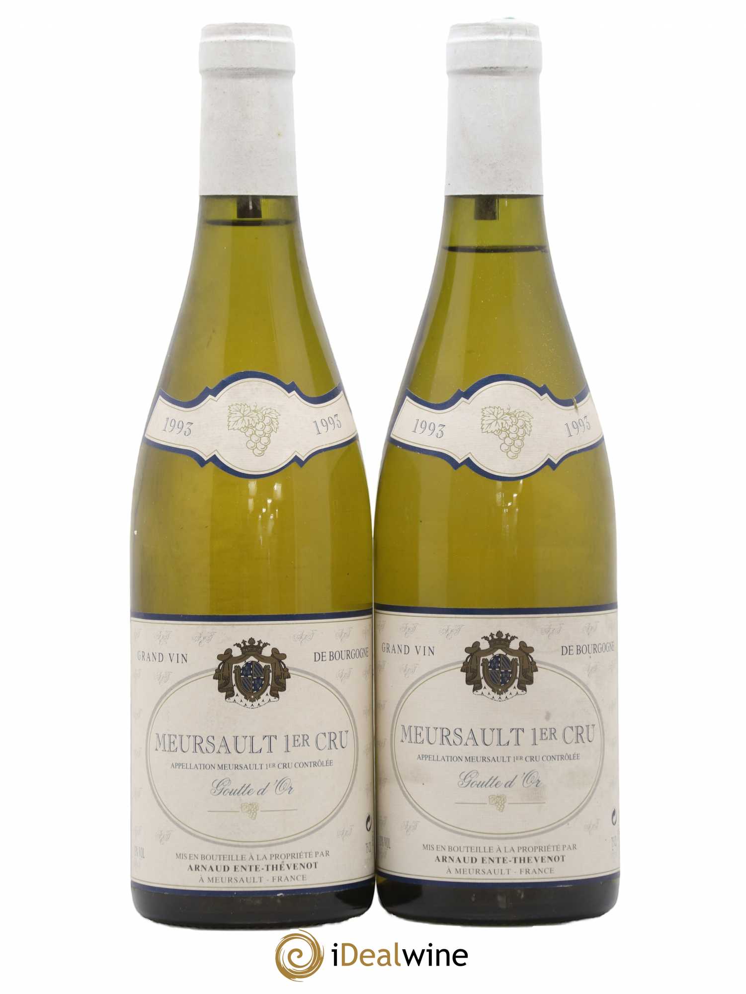 Meursault 1er Cru Goutte d'Or Arnaud Ente Thevenot 1993 - Lot de 2 bouteilles - 0