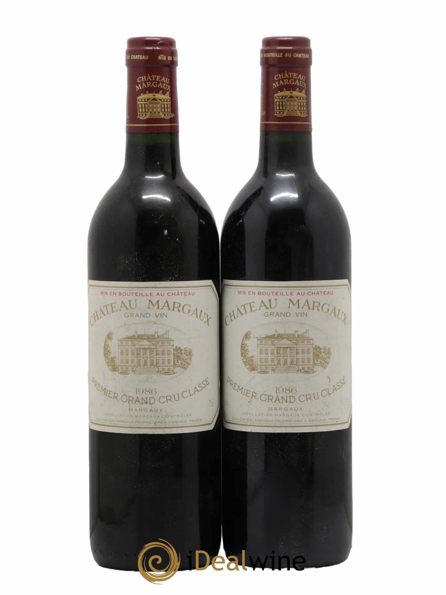 Château Margaux 1er Grand Cru Classé 1986 - Lot de 2 bouteilles - 0