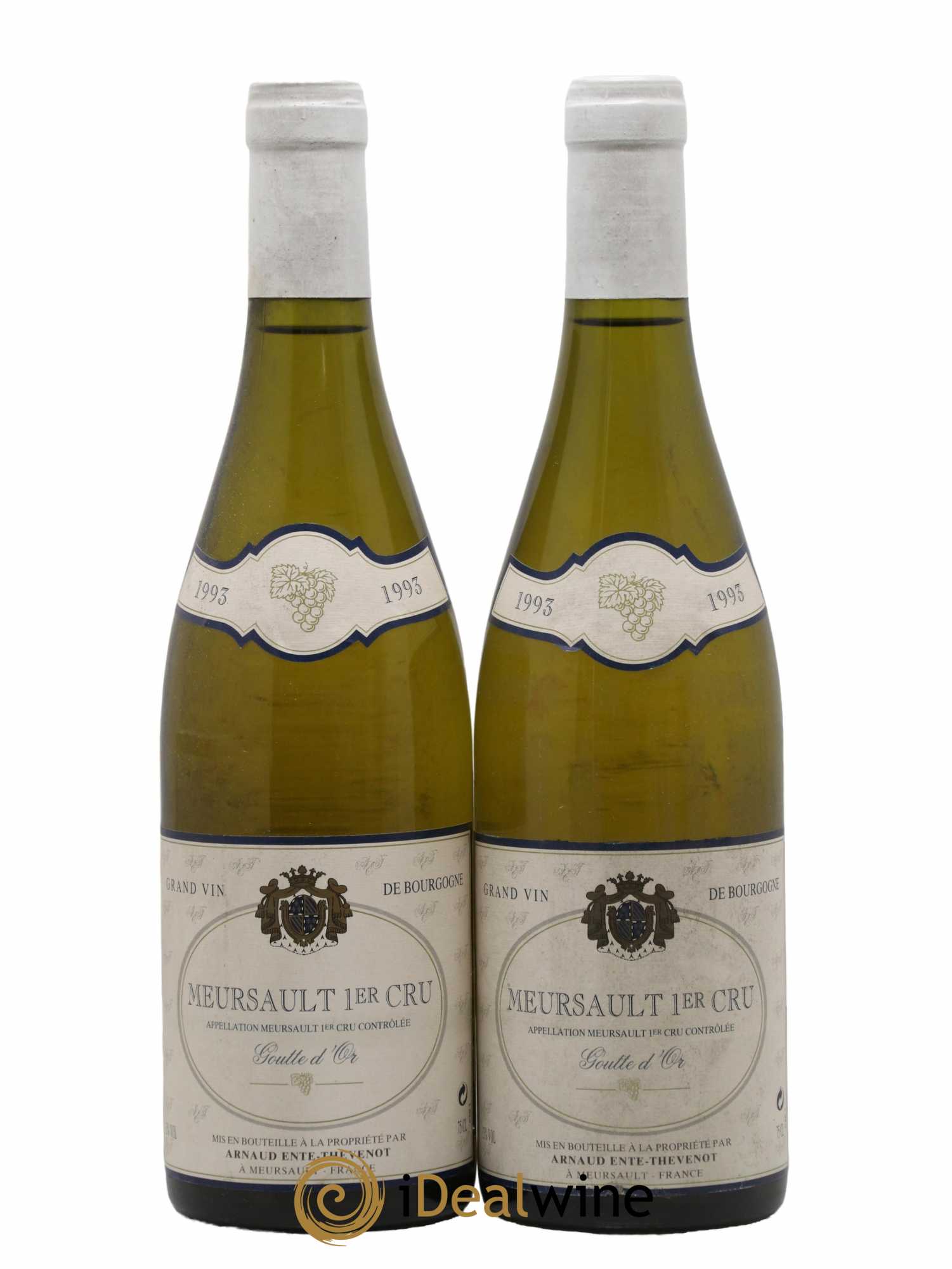Meursault 1er Cru Goutte d'Or Arnaud Ente Thevenot 1993 - Lot de 2 bouteilles - 0