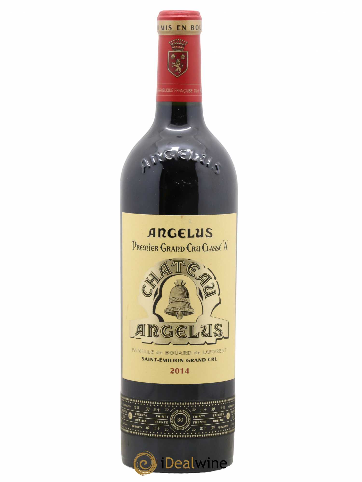 Château Angélus 1er Grand Cru Classé A 2014 - Lot de 1 bouteille - 0