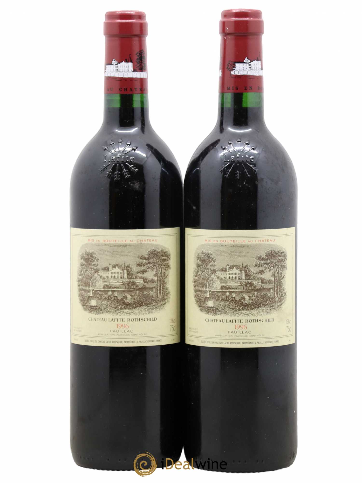 Château Lafite Rothschild 1er Grand Cru Classé 1996 - Lot de 2 bouteilles - 0