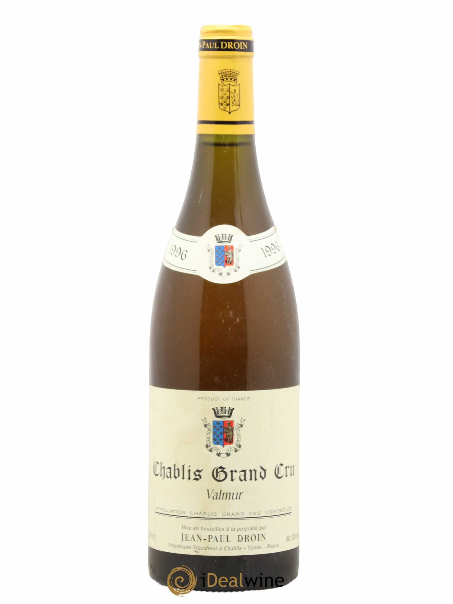 Chablis Grand Cru Valmur Jean-Paul & Benoît Droin (Domaine) (sans prix de réserve) 1996 - Lot de 1 bouteille - 0