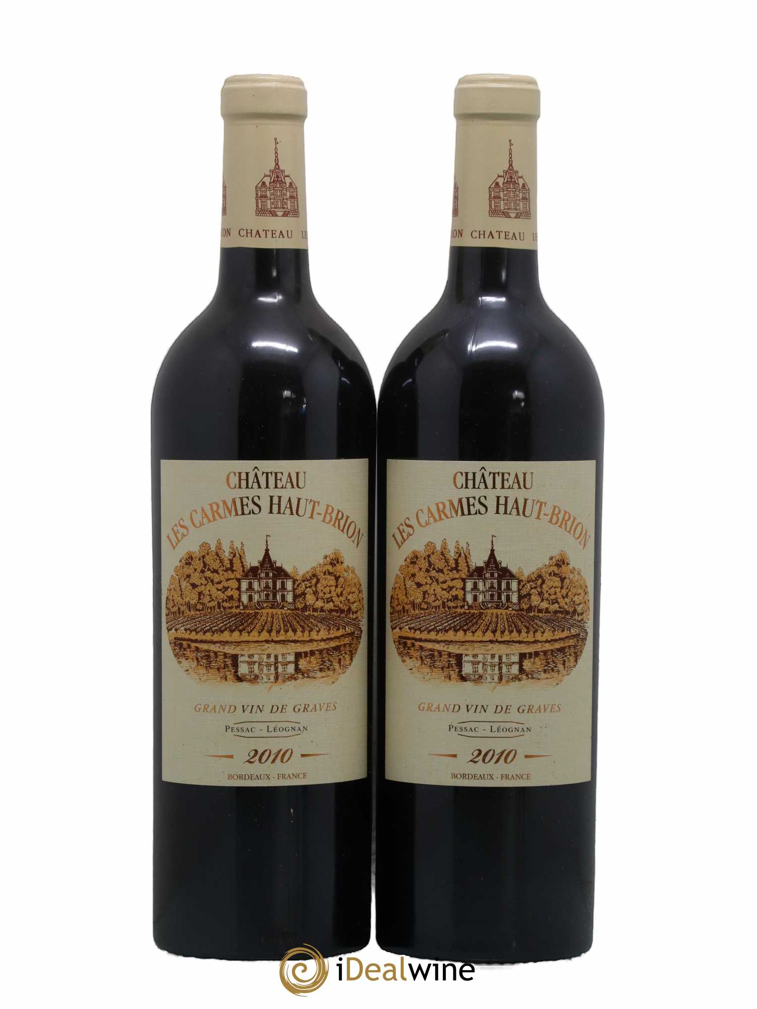 Château Les Carmes Haut-Brion 2010 - Lot de 2 bouteilles - 0