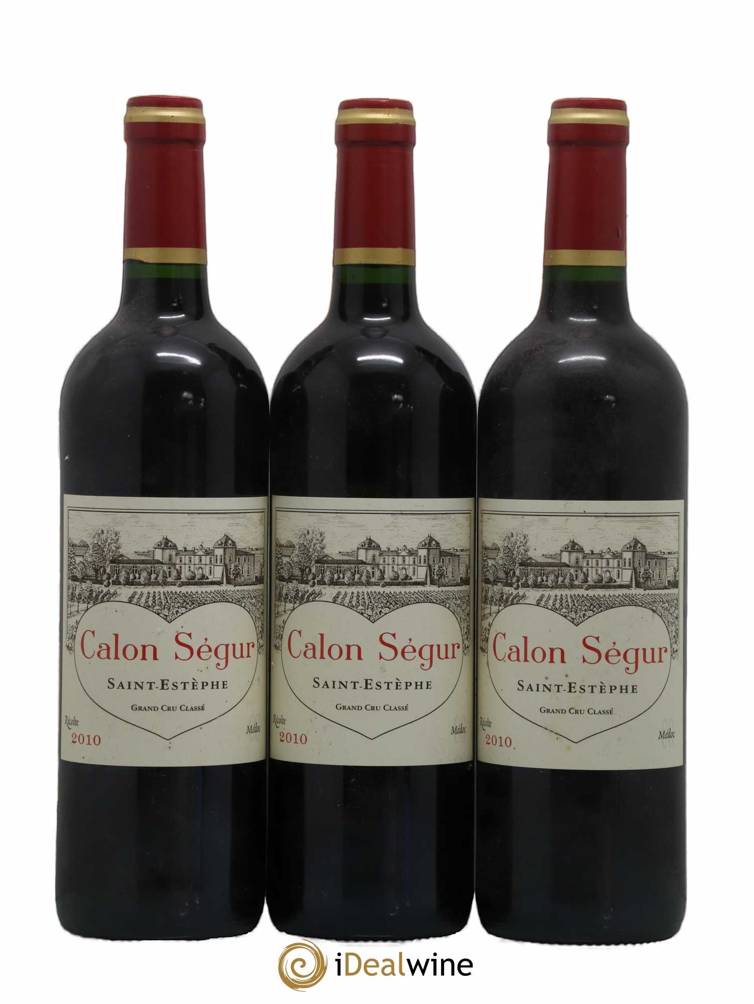 Château Calon Ségur 3ème Grand Cru Classé 2010 - Lot de 3 bouteilles - 0