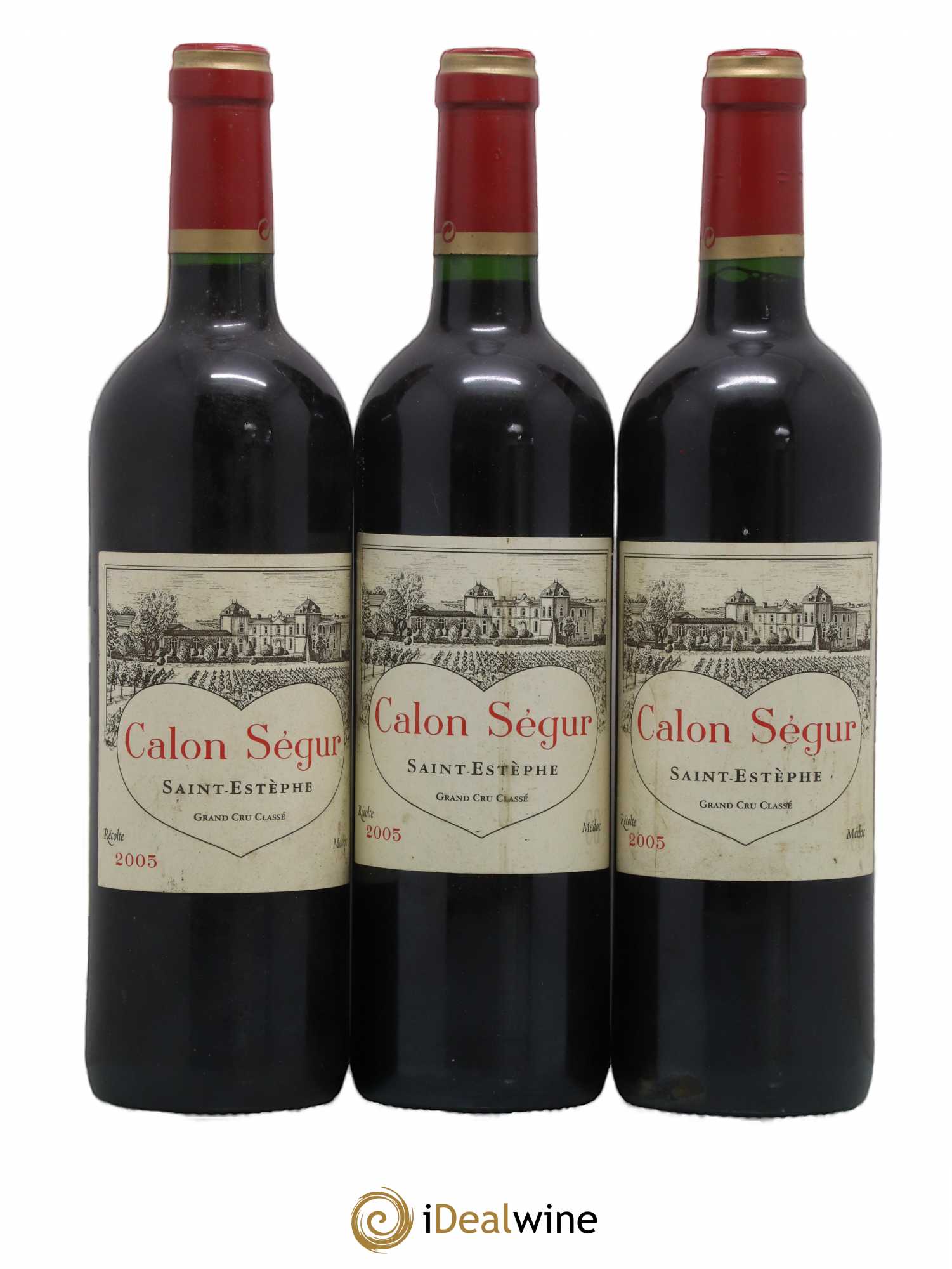 Château Calon Ségur 3ème Grand Cru Classé 2005 - Lot de 3 bouteilles - 0