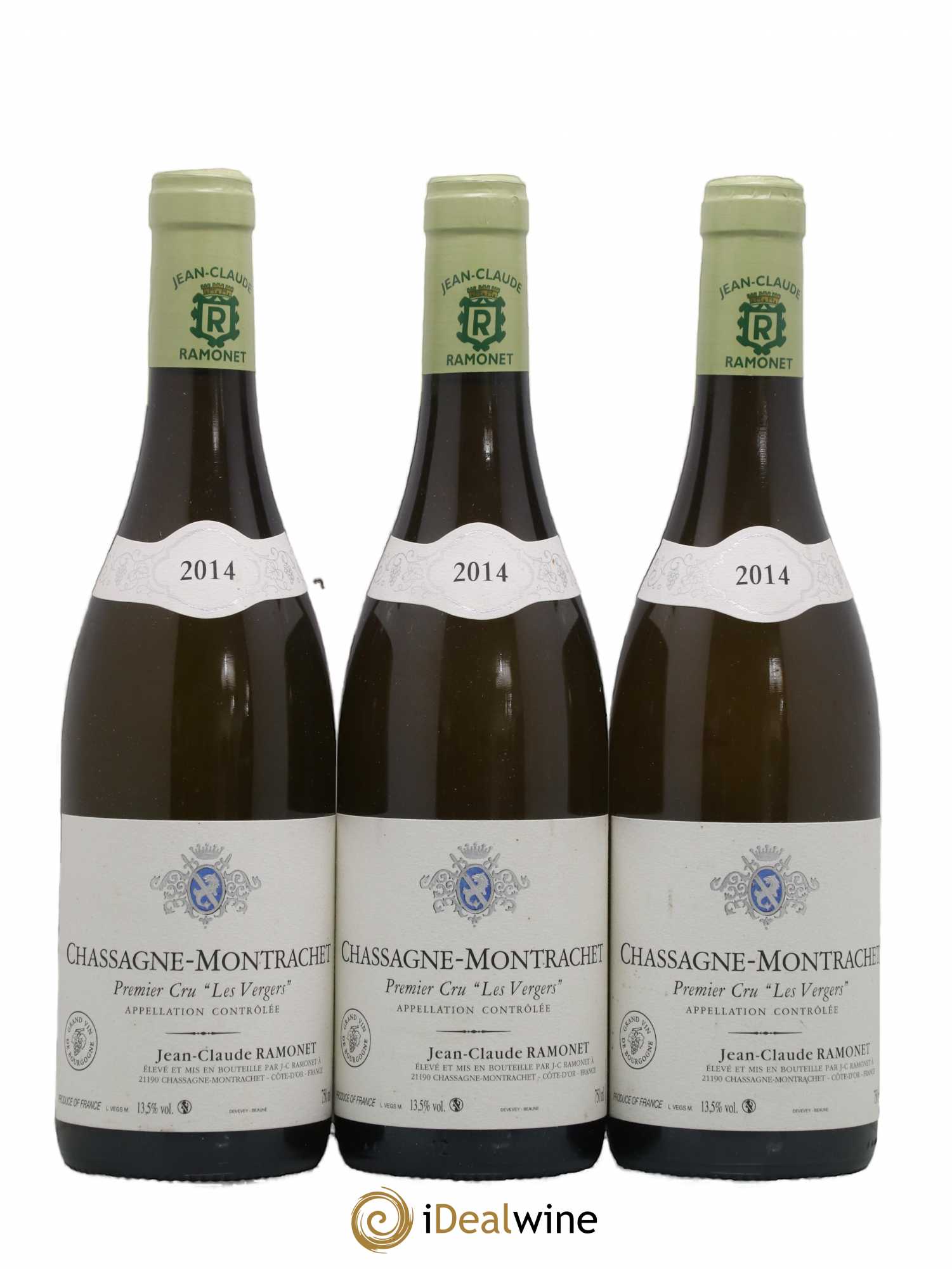 Chassagne-Montrachet 1er Cru Les Vergers Ramonet (Domaine) 2014 - Lot de 3 bouteilles - 0