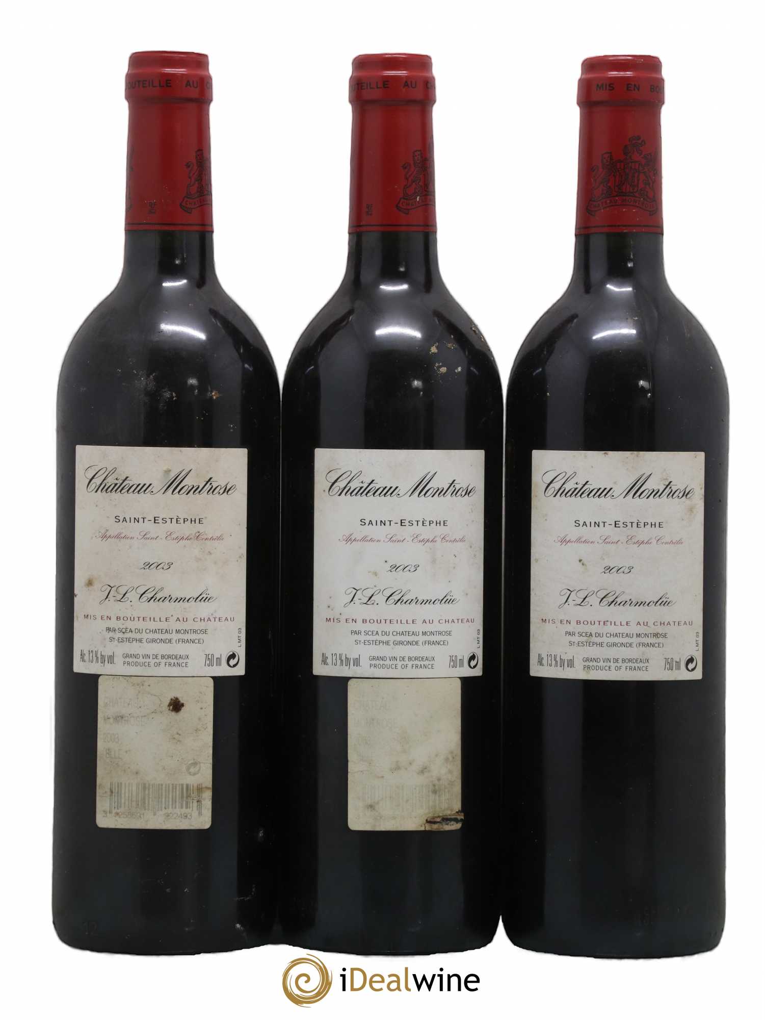 Château Montrose 2ème Grand Cru Classé 2003 - Lot de 3 bouteilles - 1