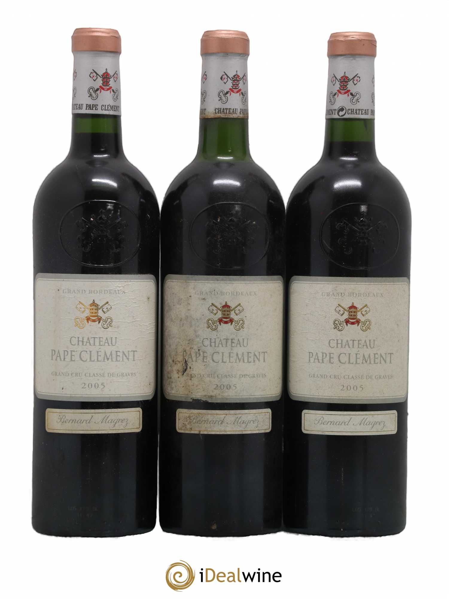 Château Pape Clément Cru Classé de Graves 2005 - Lot de 3 bouteilles - 0